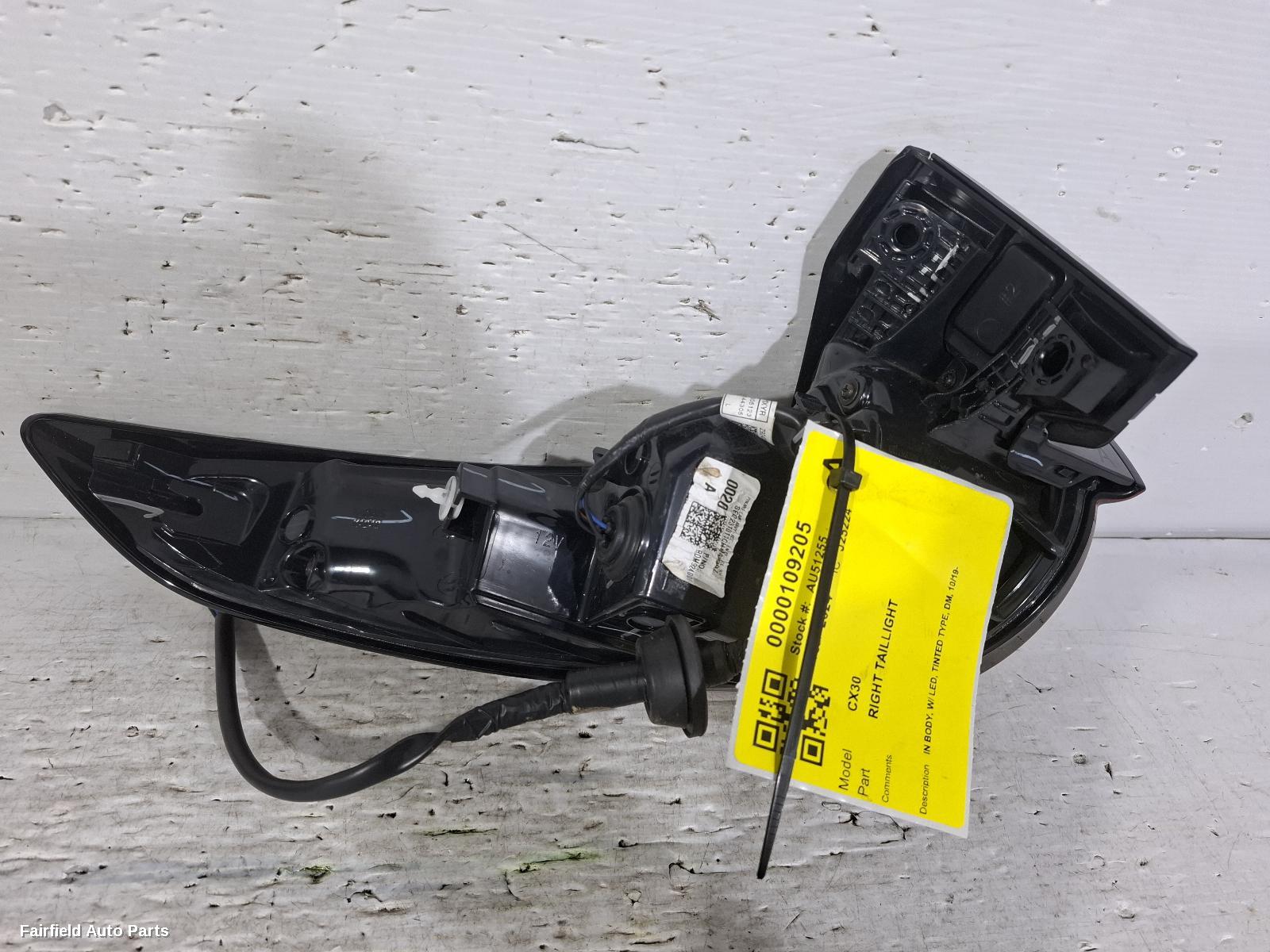 2019-2025 Mazda Cx30 Right Taillight