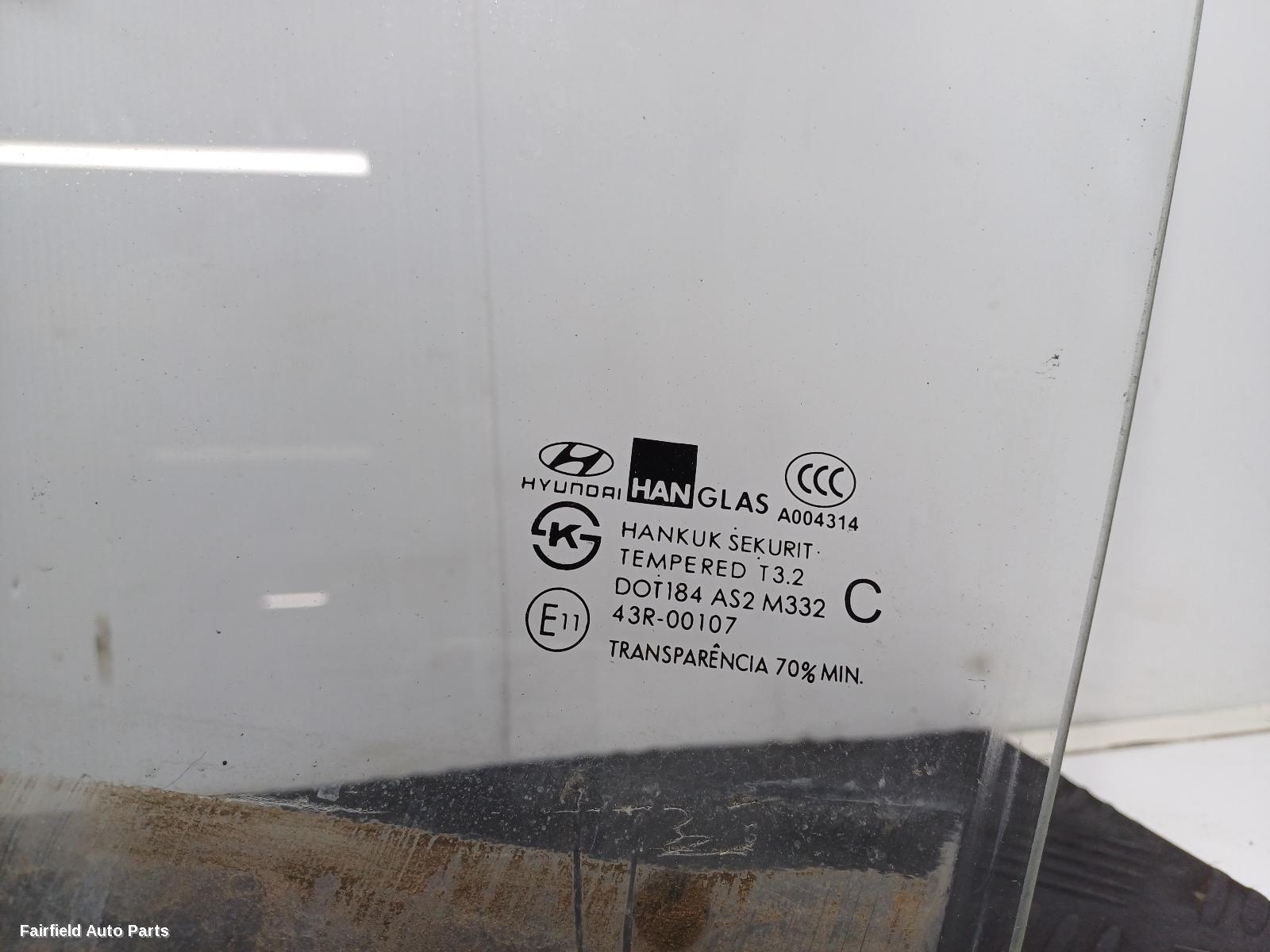 2002-2011 Hyundai Getz Left Front Door Window