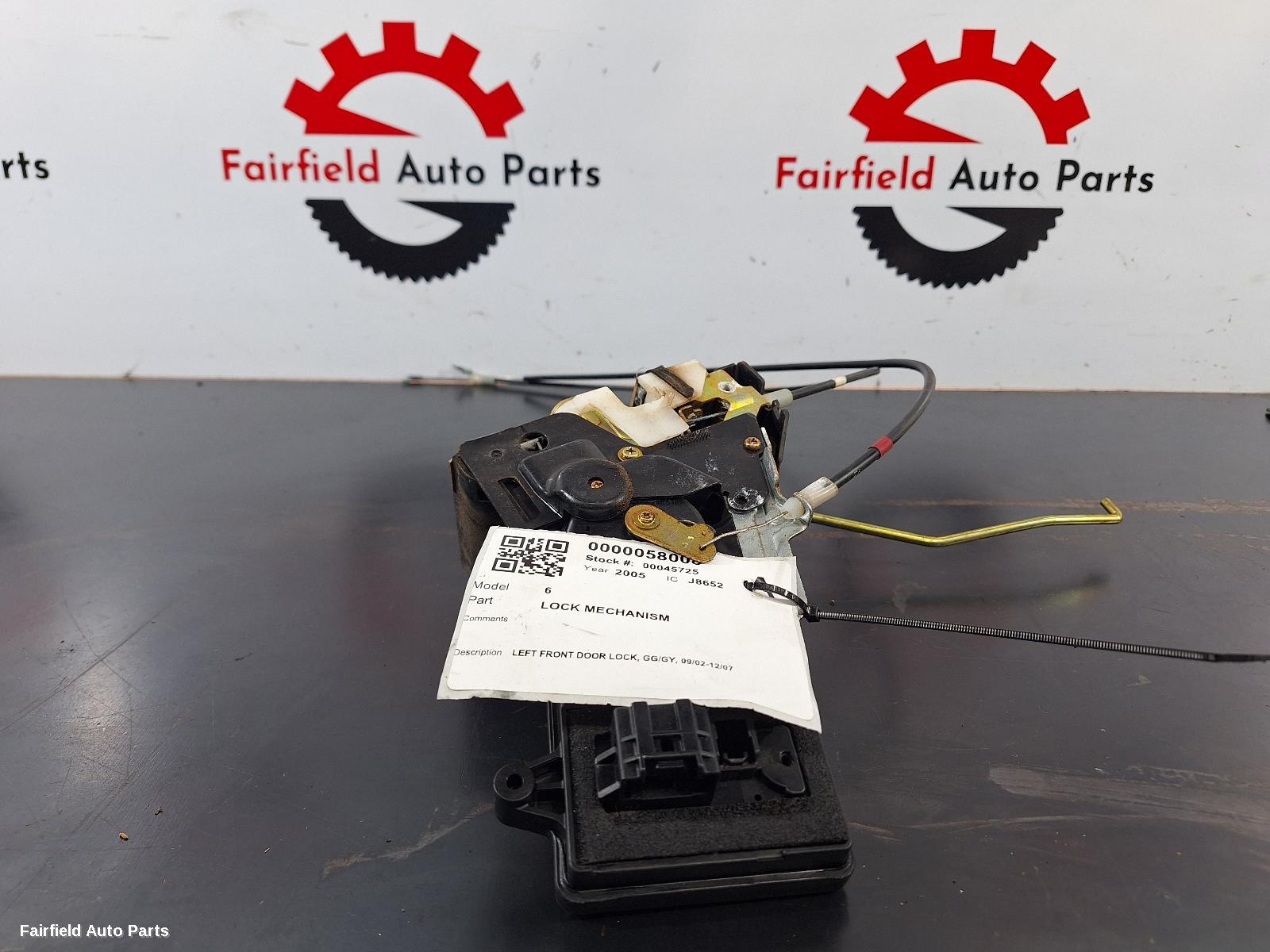 2002-2007 Mazda 6 Door Boot Gate Lock
