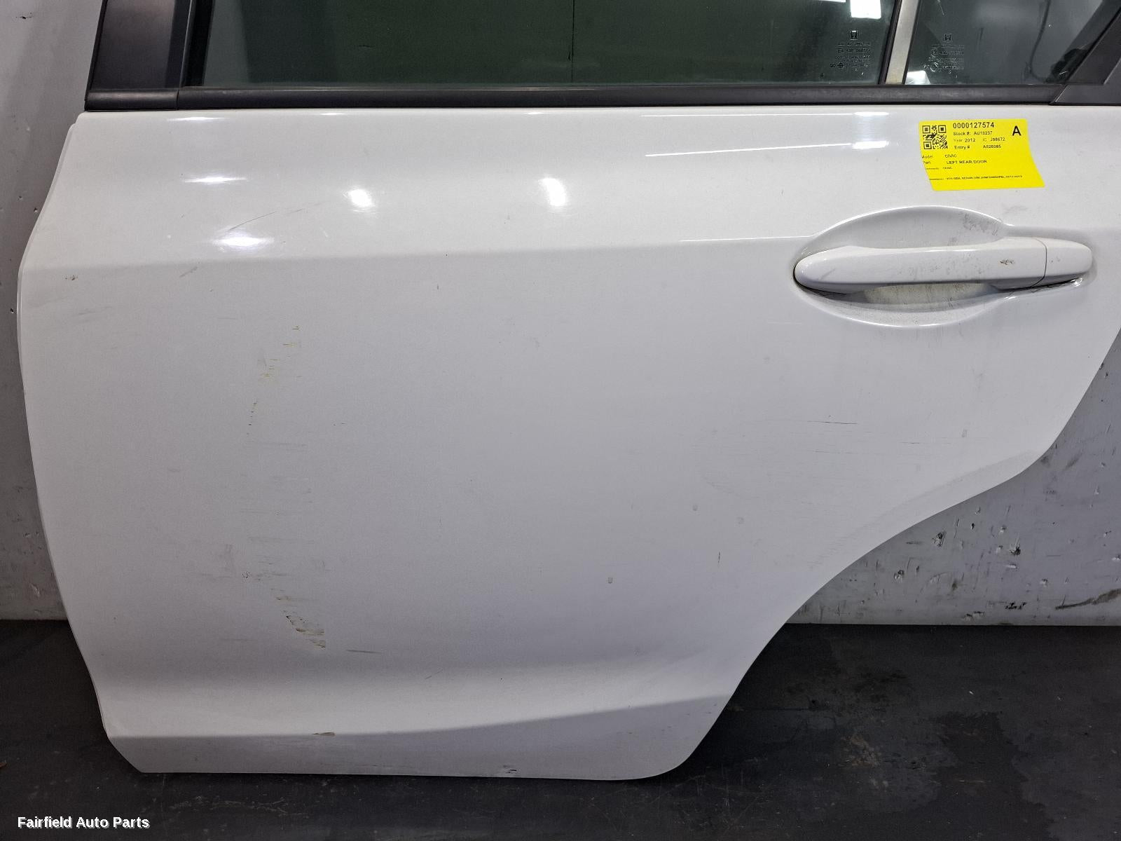 2012-2016 Honda Civic Left Rear Door Sliding