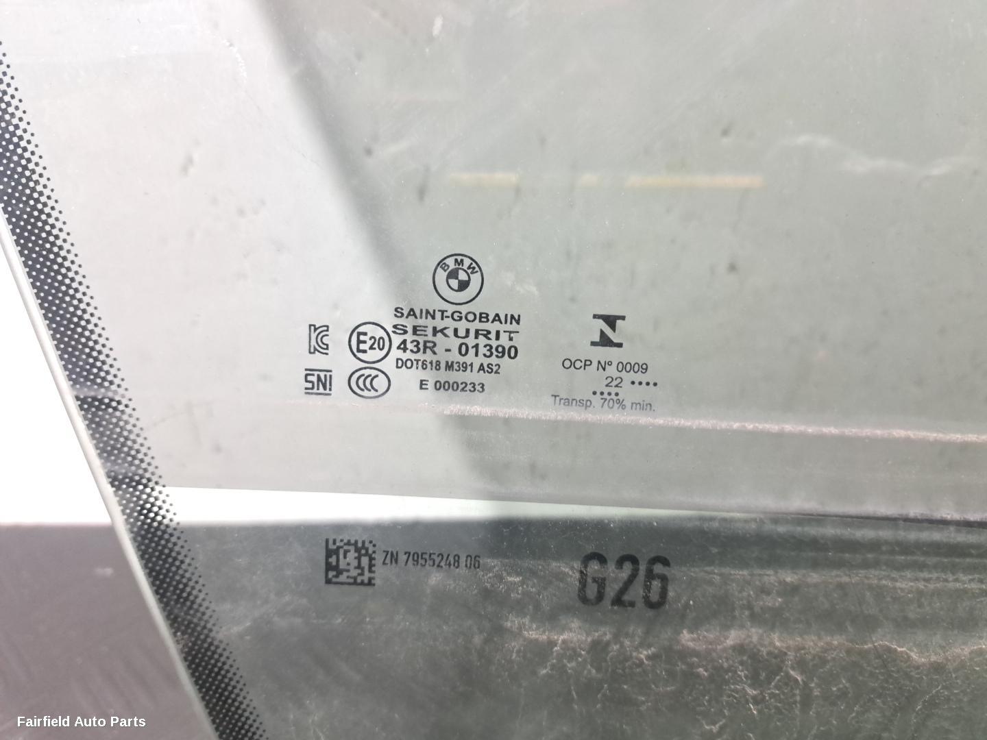 2021-2026 Bmw I4 Right Front Door Window