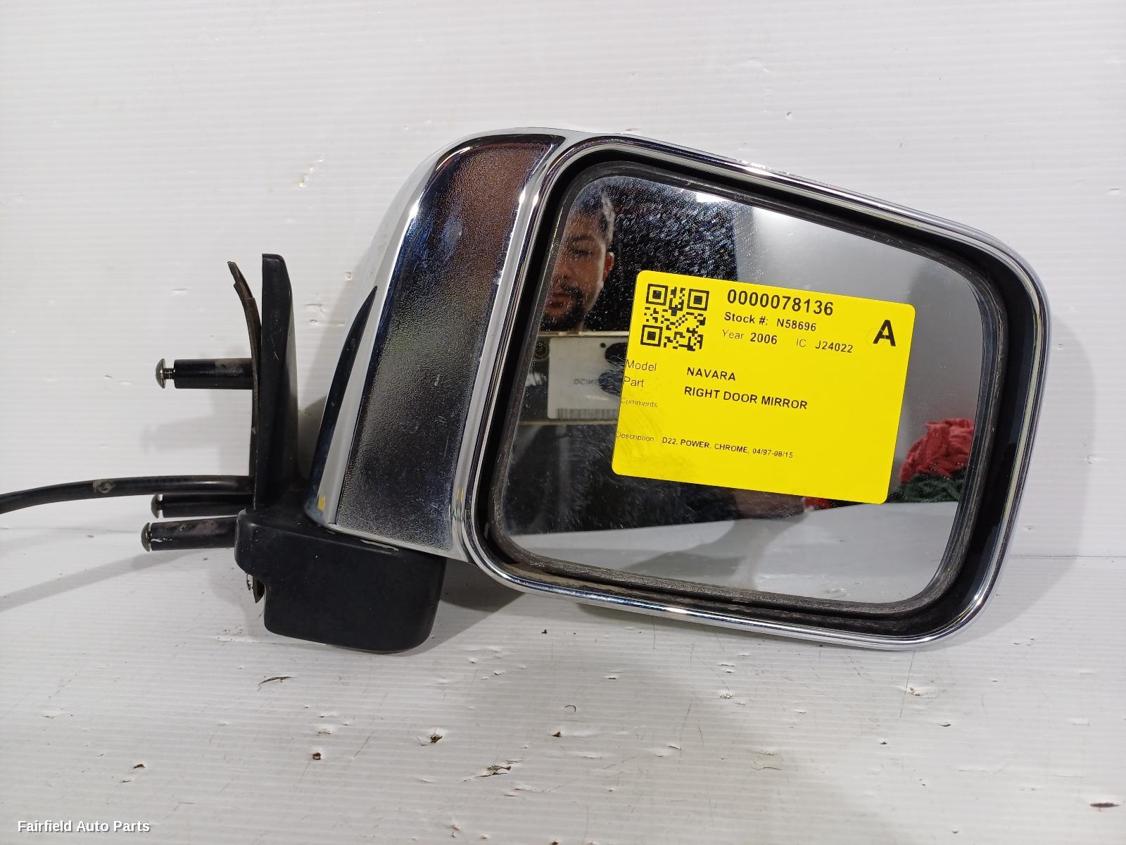 1997-2015 Nissan Navara Right Door Mirror