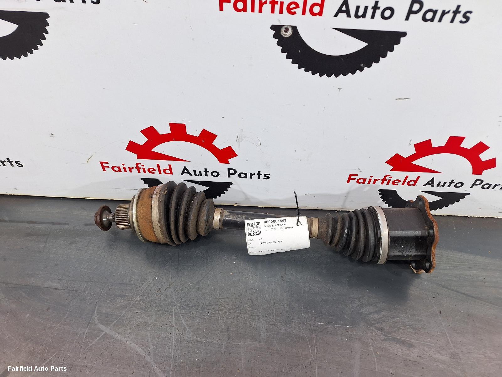 2017-2025 Audi Q5 Left Driveshaft