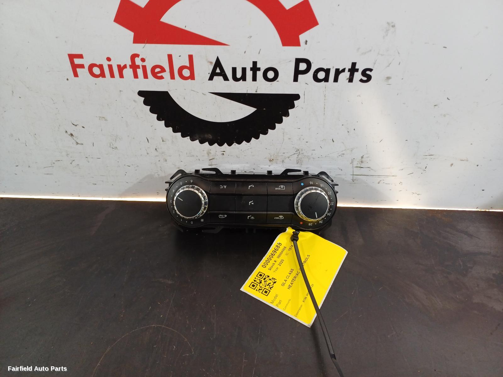 2014-2020 Mercedes Gla Class Heater Ac Controls