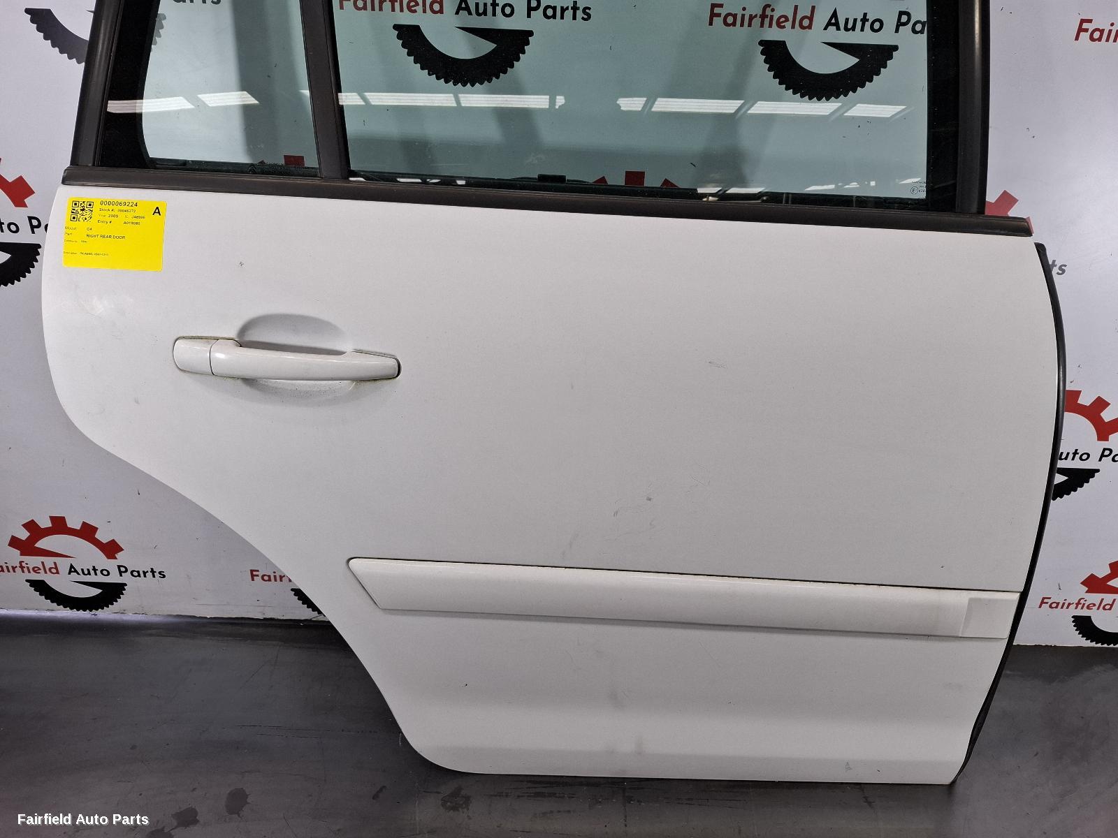 2007-2013 Citroen C4 Right Rear Door Sliding