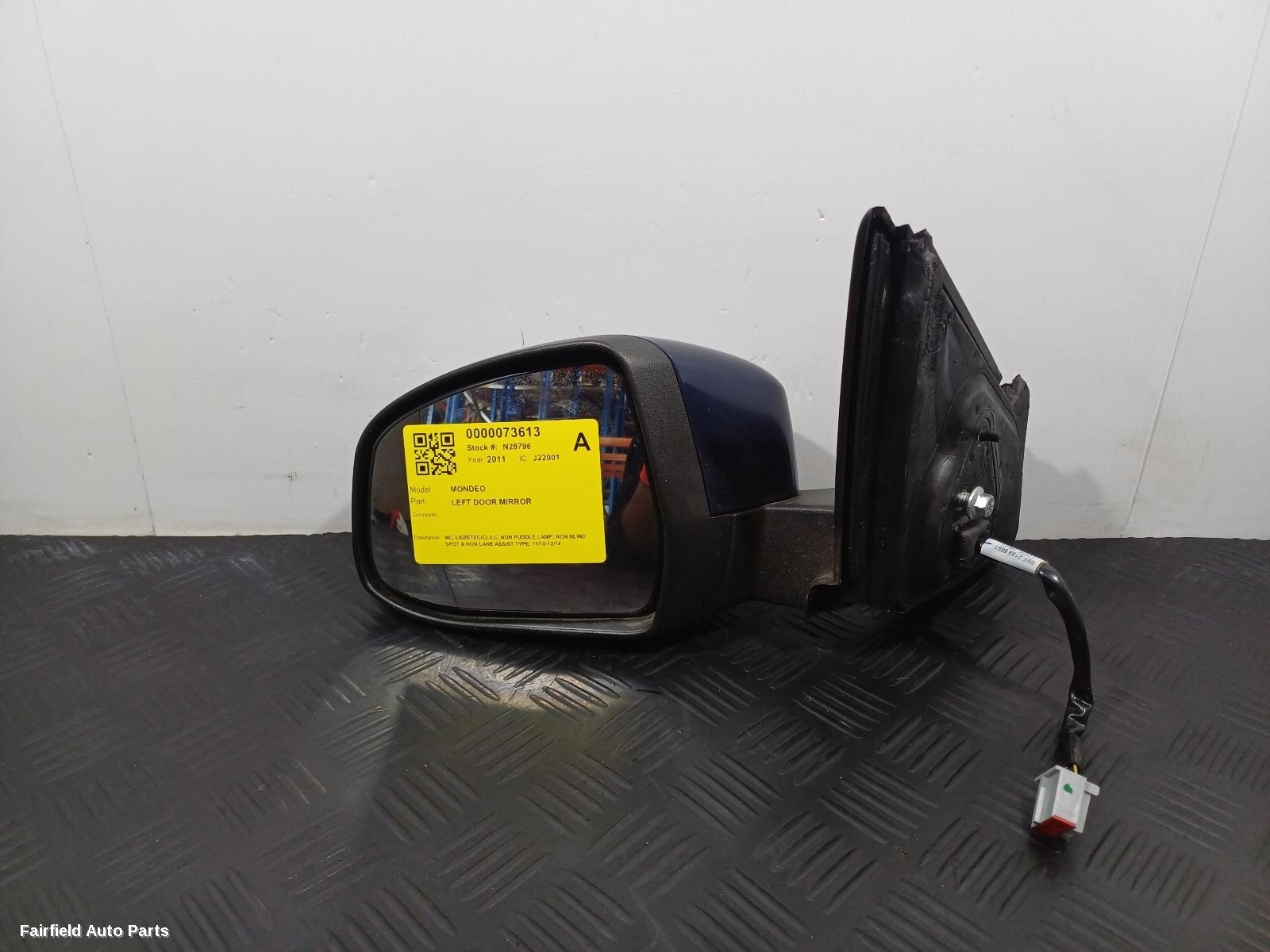 2010-2014 Ford Mondeo Left Door Mirror