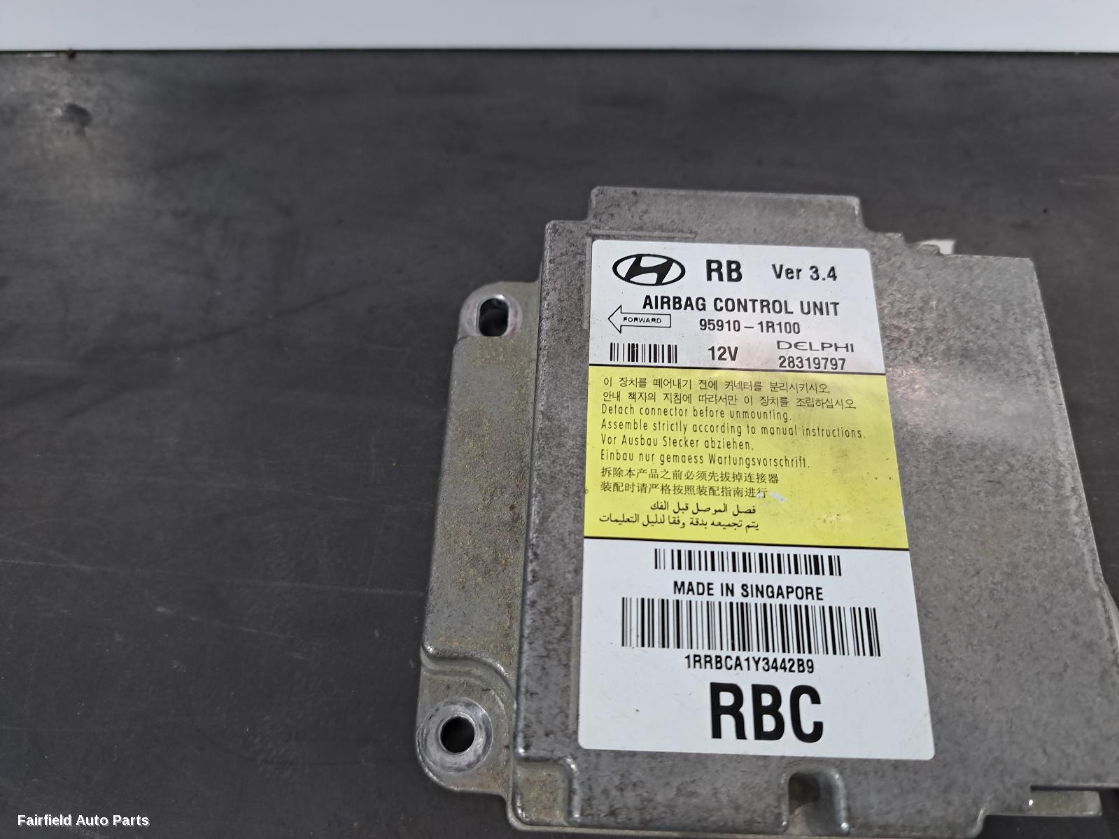 2011-2019 Hyundai Accent Airbag Module Sensor