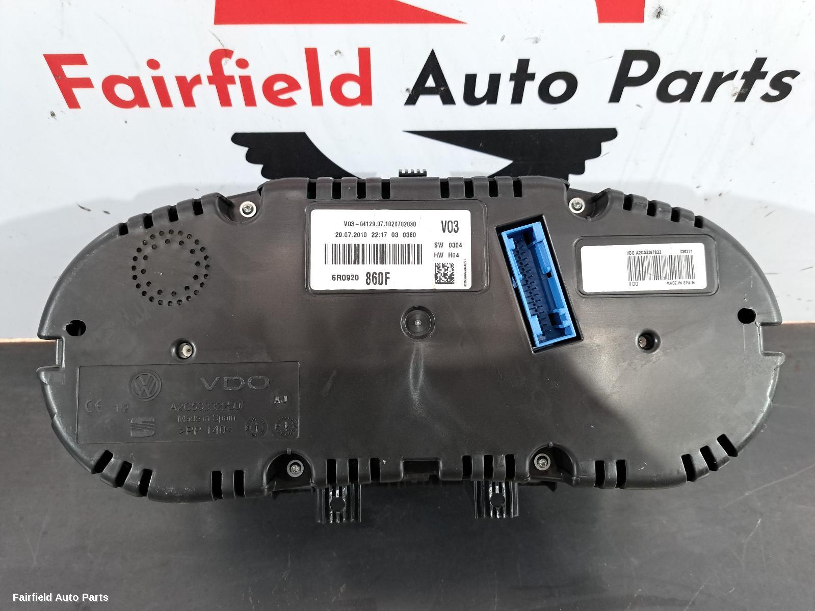 2010-2014 Volkswagen Polo Instrument Cluster