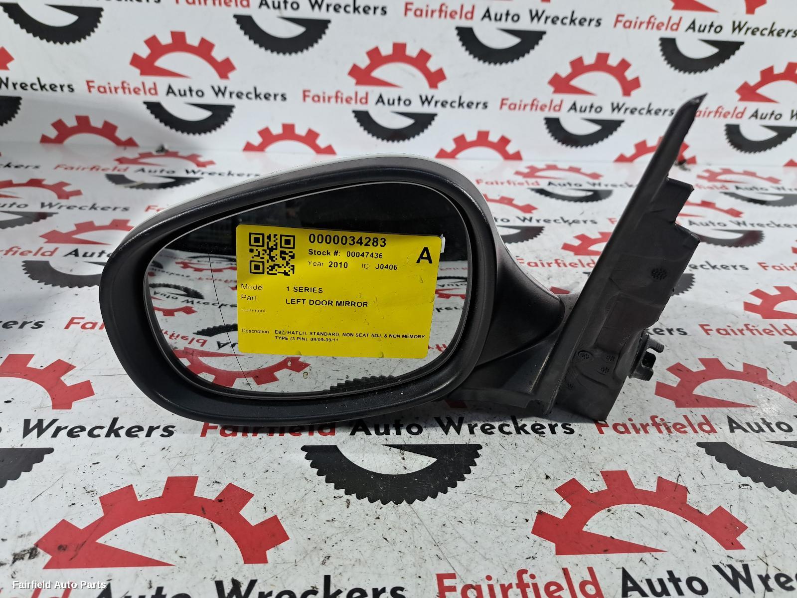 2009-2011 Bmw 1 Series Left Door Mirror