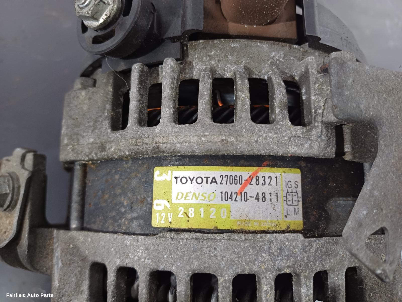 2007-2015 Toyota Rukus Alternator