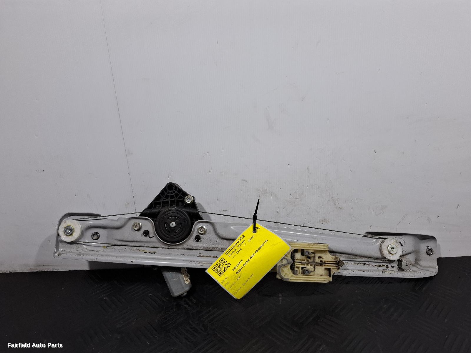 2017-2020 Holden Equinox Right Rear Wnd Reg Motor