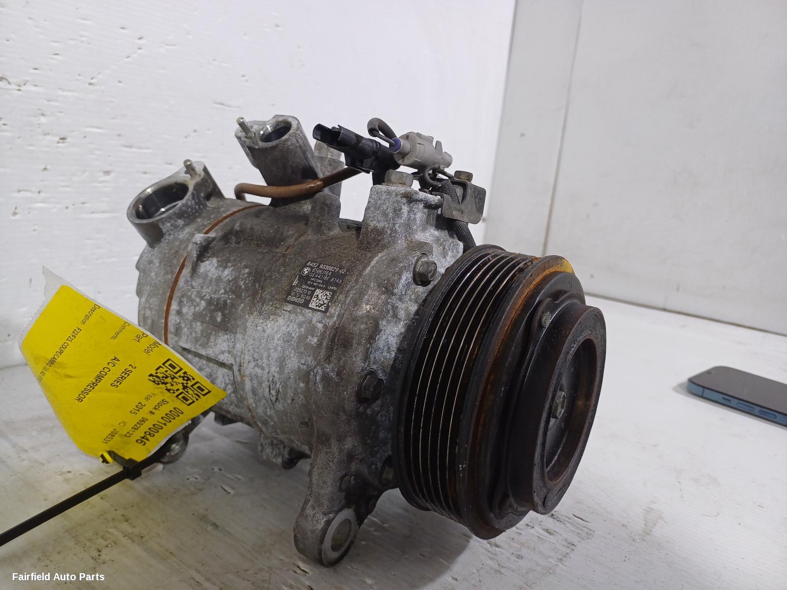 2013-2016 Bmw 2 Series A C Compressor