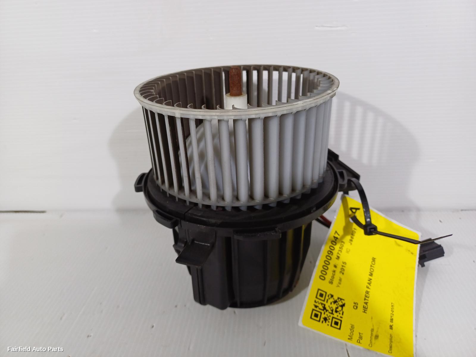 2012-2017 Audi Q5 Heater Fan Motor