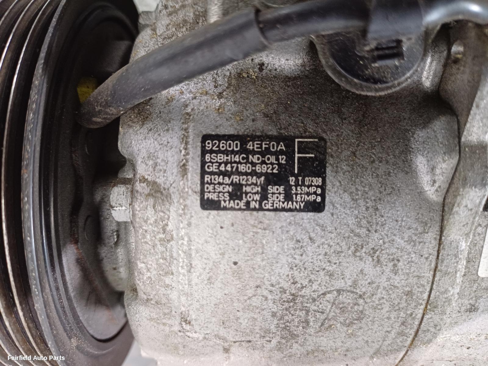 2013-2021 Nissan Qashqai A C Compressor