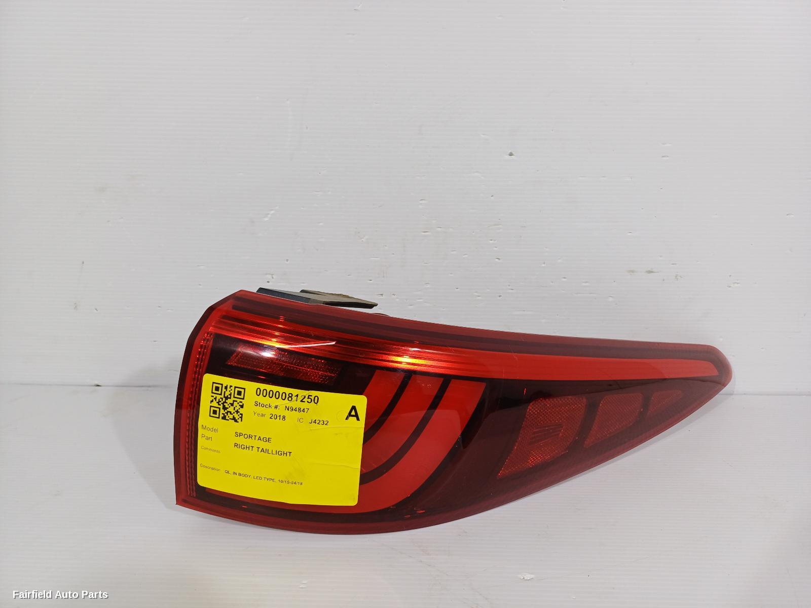 2015-2018 Kia Sportage Right Taillight