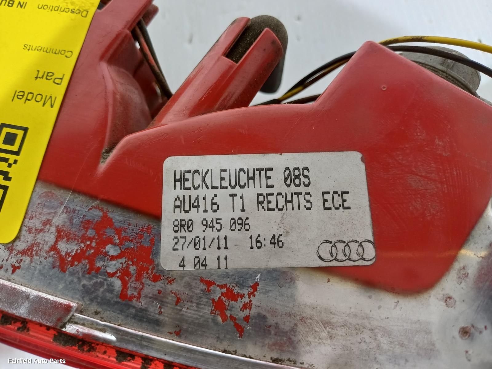 2008-2017 Audi Q5 Right Taillight
