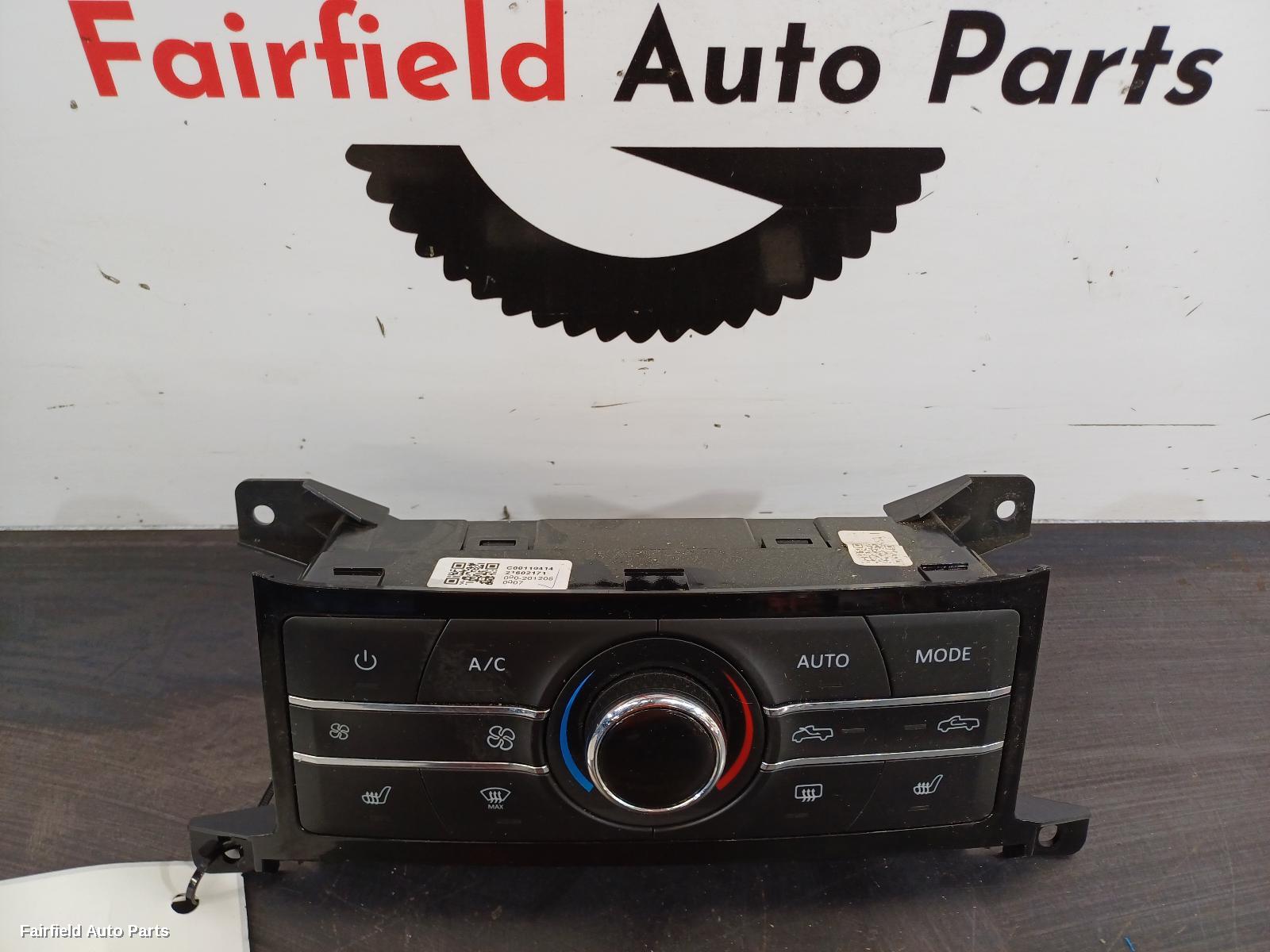 2017-2021 Ldv T60 Heater Ac Controls