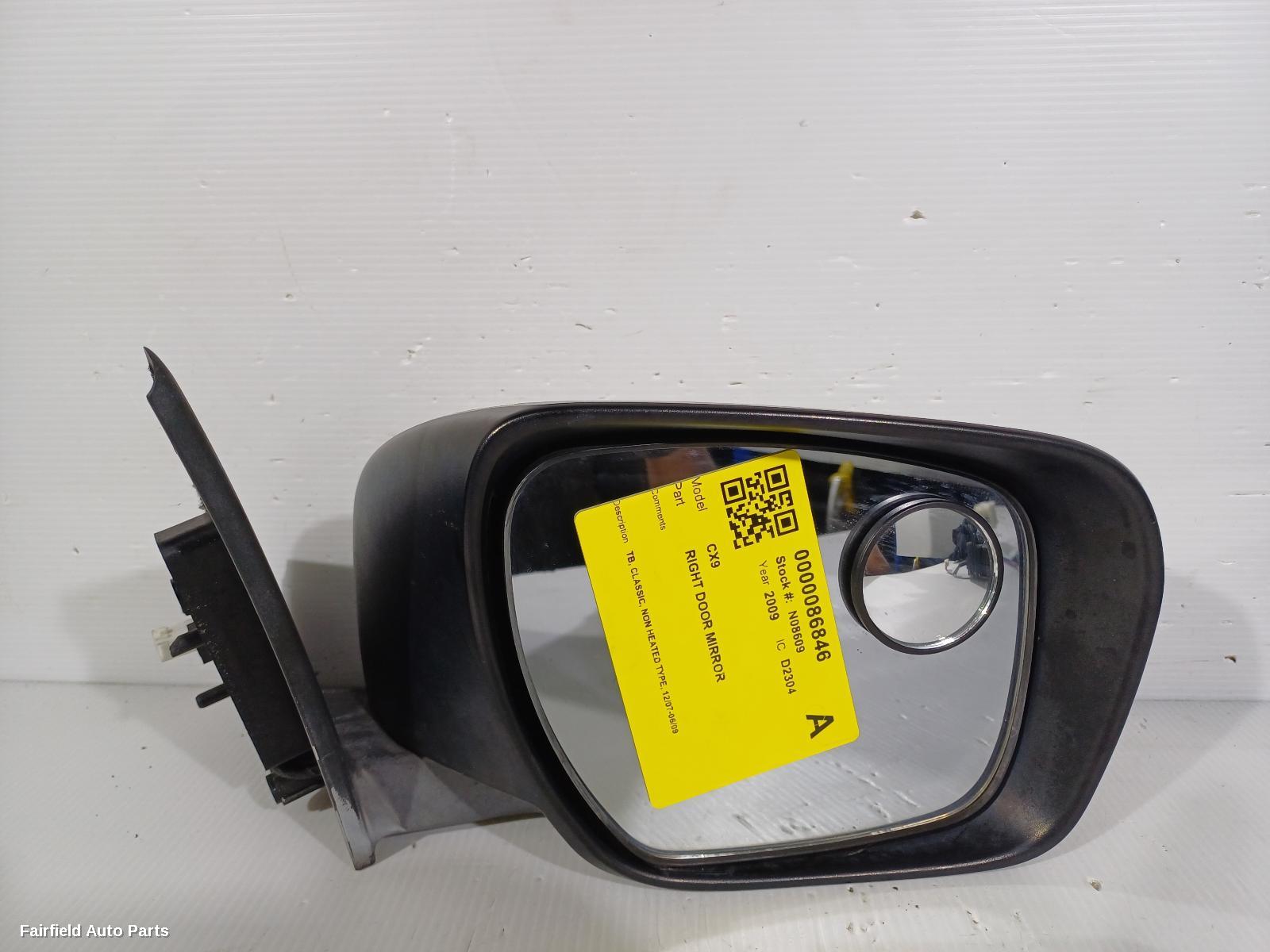 2007-2009 Mazda Cx9 Right Door Mirror