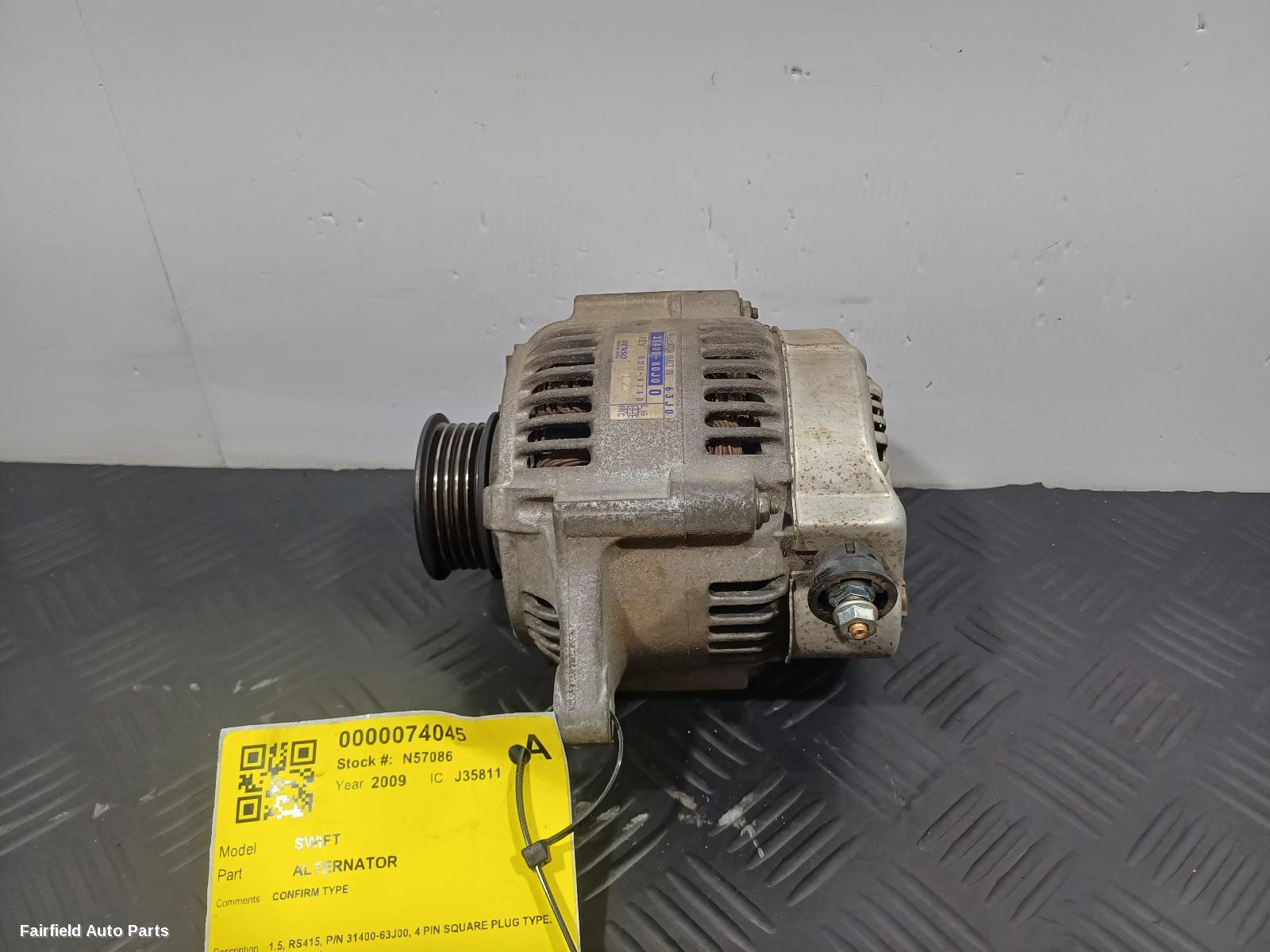 2006-2011 Suzuki Swift Alternator