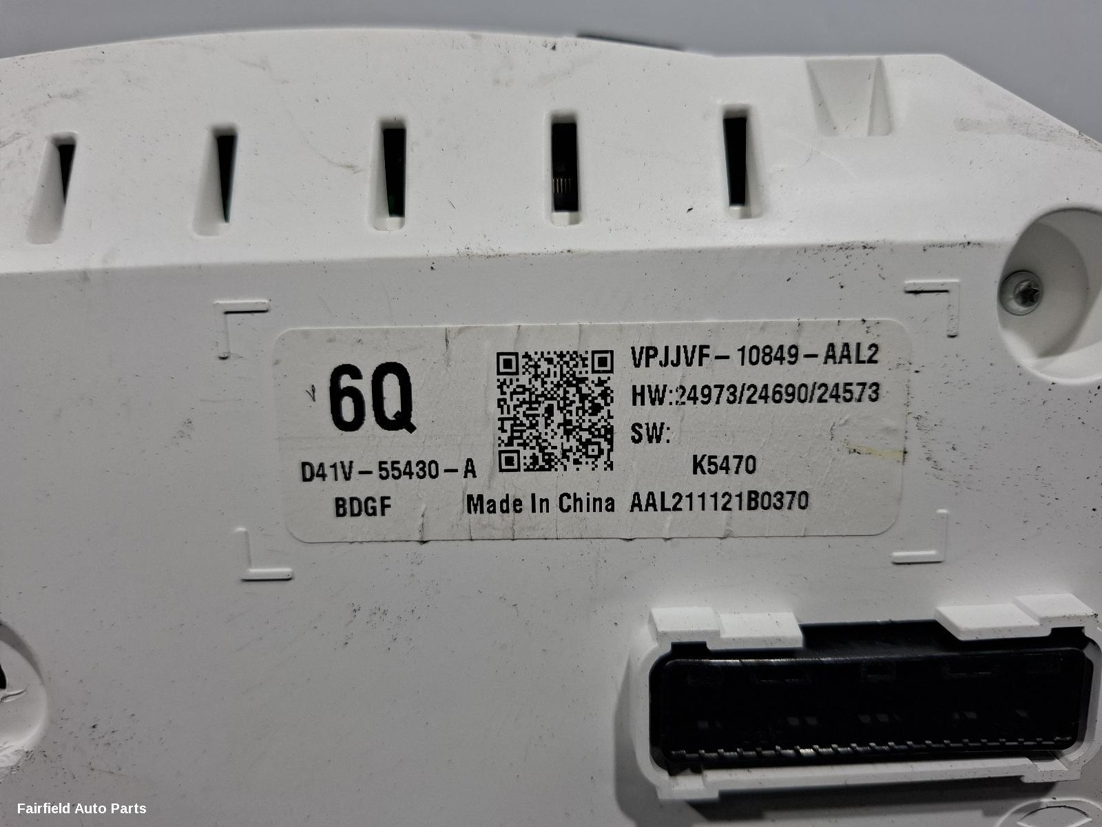 2021-2026 Mazda 3 Instrument Cluster
