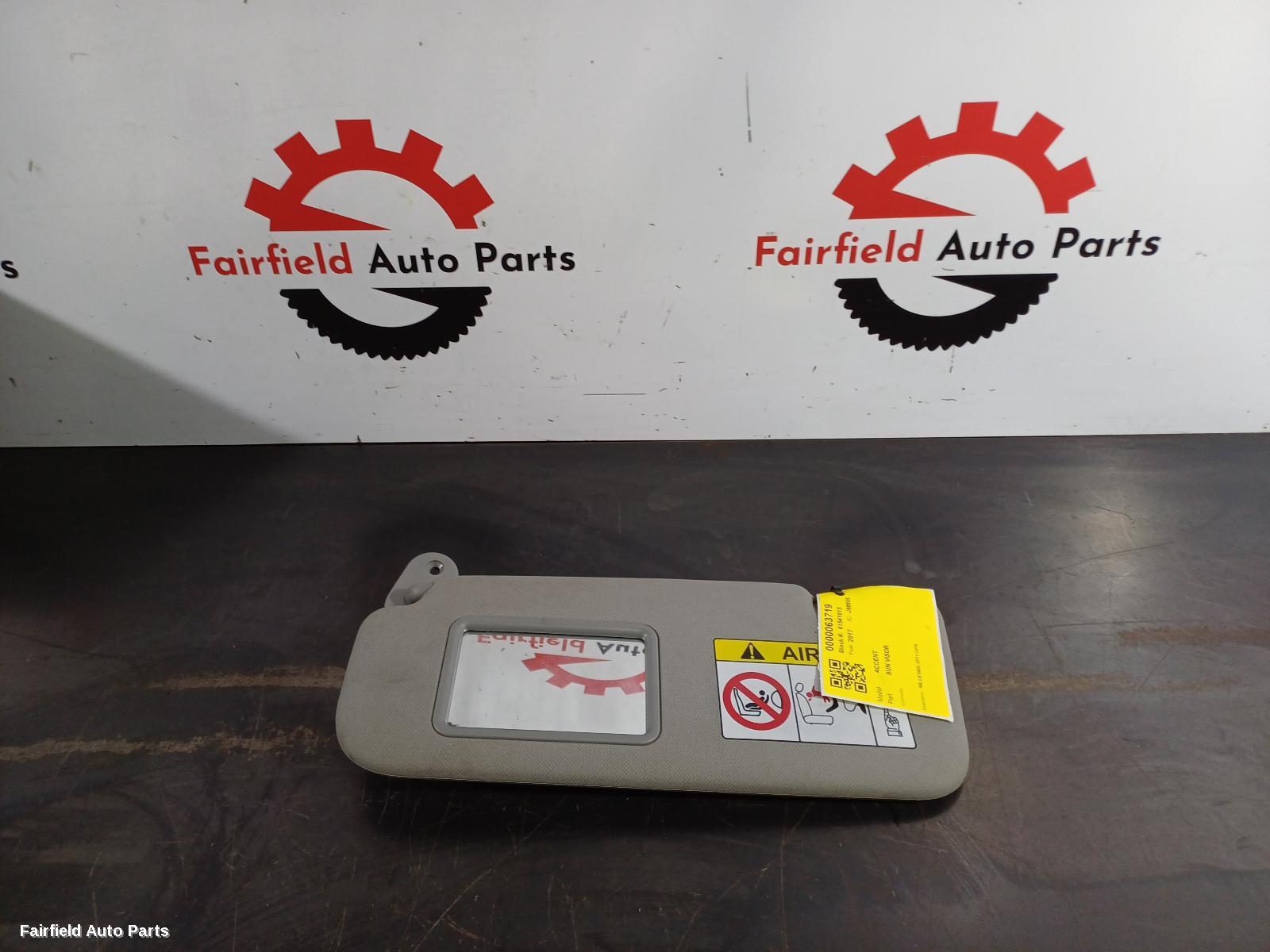 2011-2019 Hyundai Accent Sunvisor