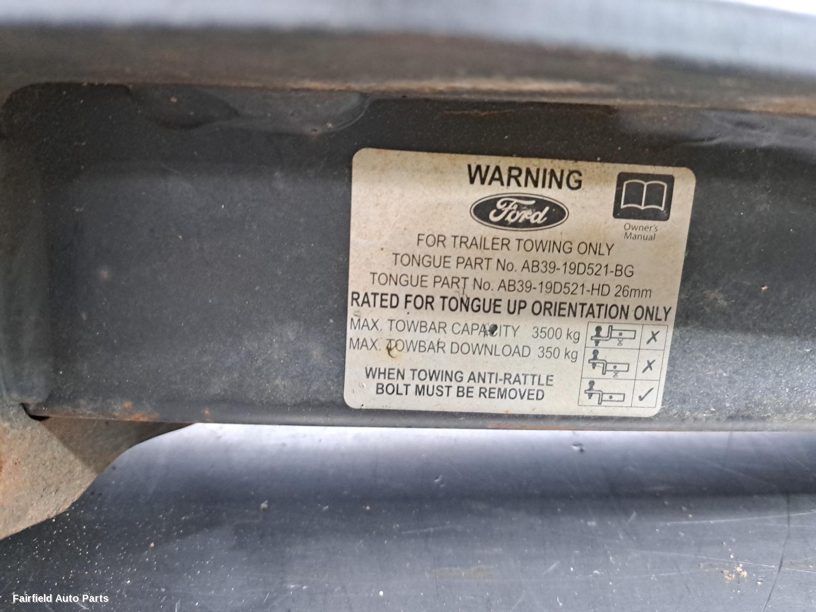 2015-2022 Ford Ranger Towbar