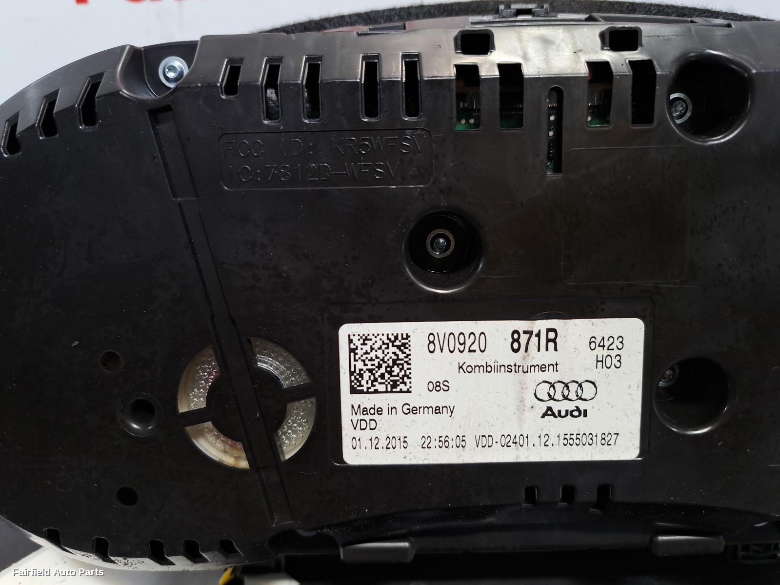 2013-2020 Audi A3 Instrument Cluster