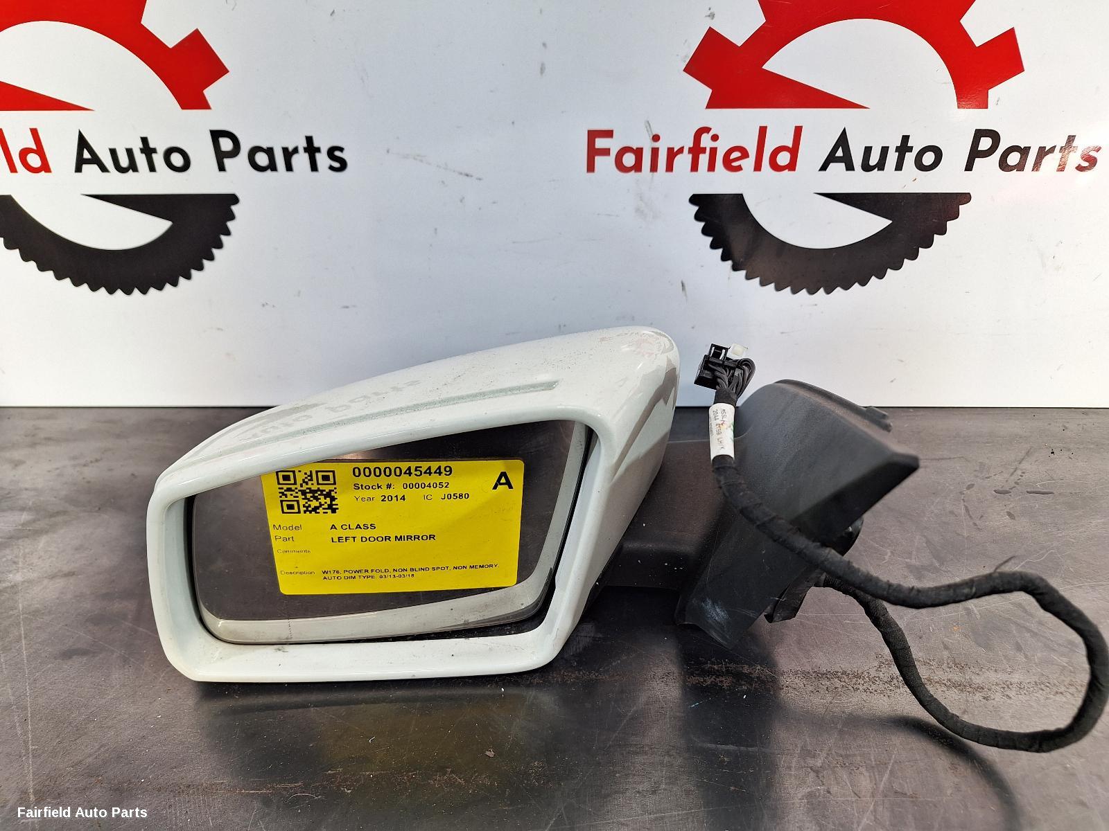 2013-2018 Mercedes A Class Left Door Mirror