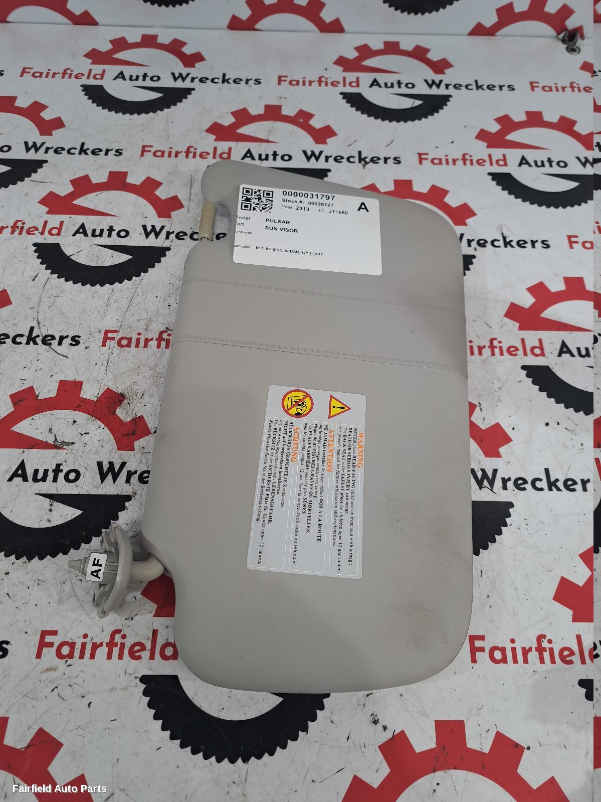 2012-2017 Nissan Pulsar Sunvisor