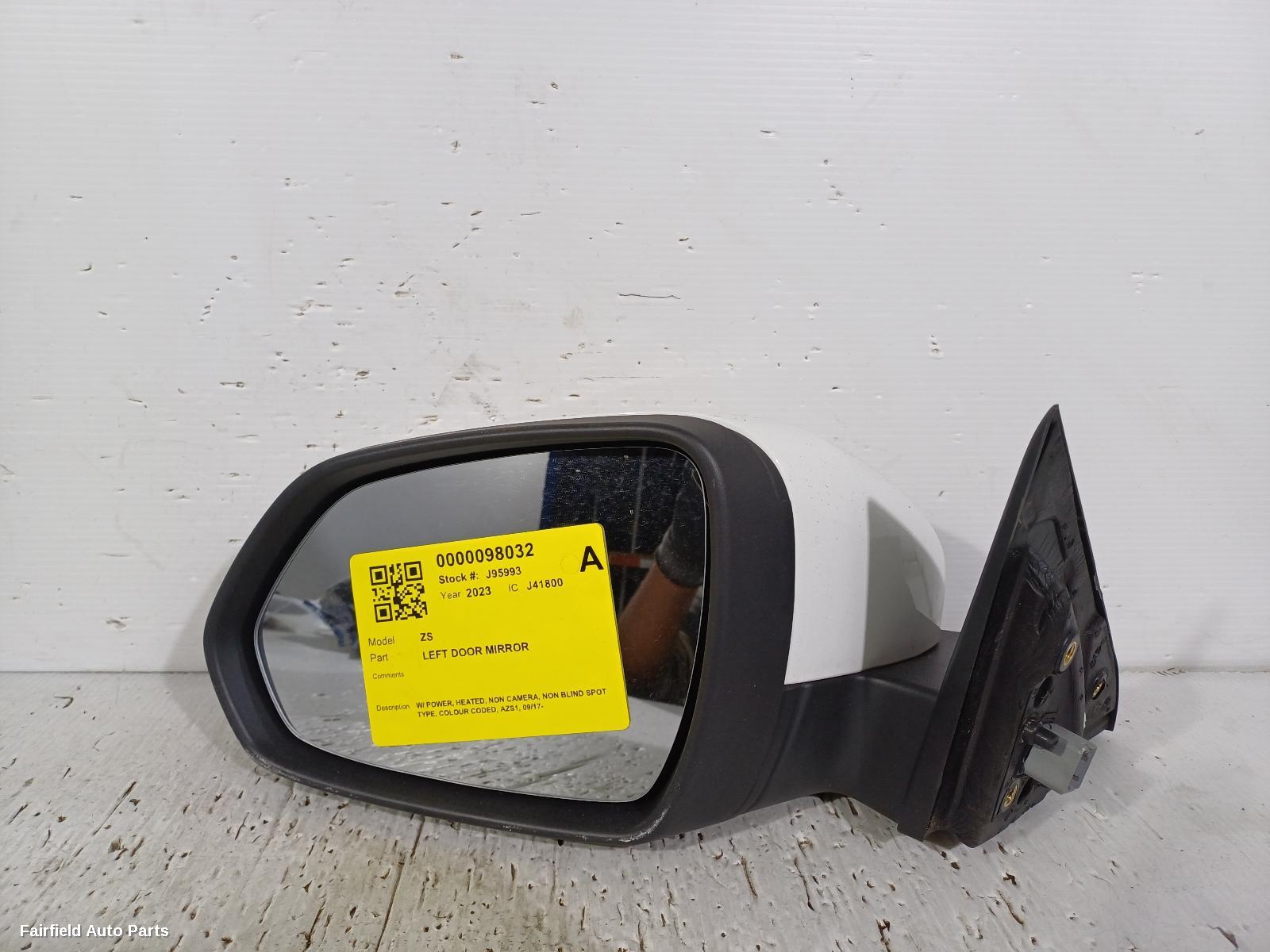 2017-2024 Mg Zs Left Door Mirror