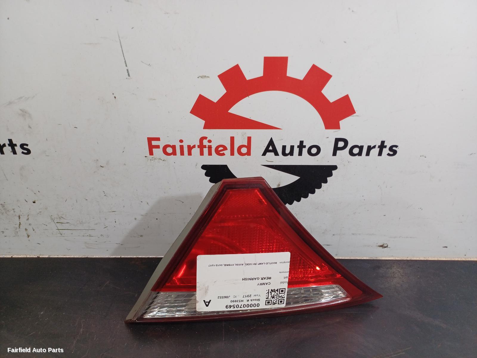 2015-2017 Toyota Camry Rear Garnish