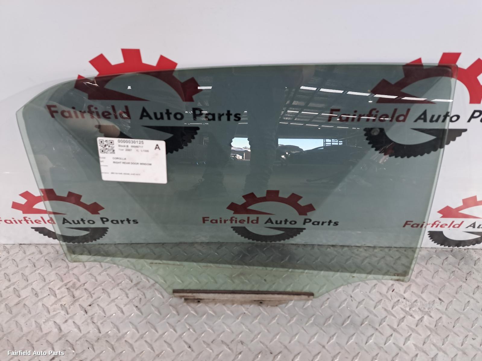 2007-2013 Toyota Corolla Right Rear Door Window