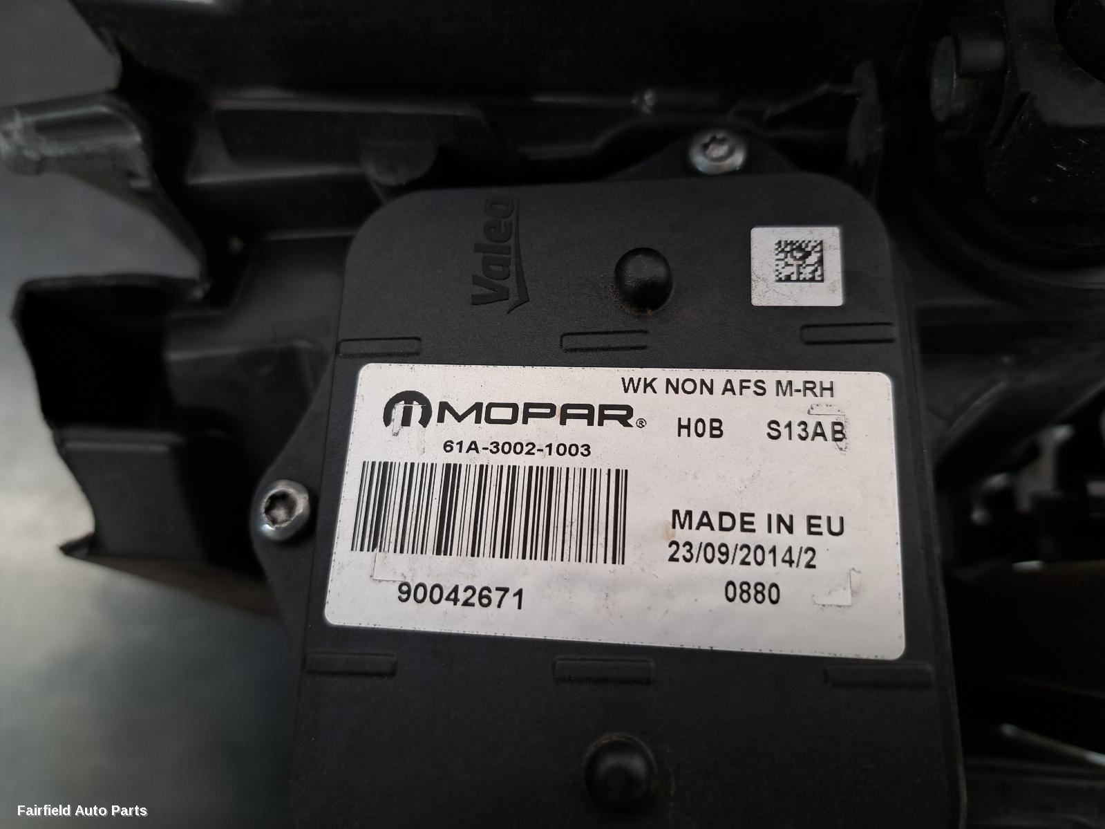 2013-2016 Jeep Grandcherokee Right Headlamp