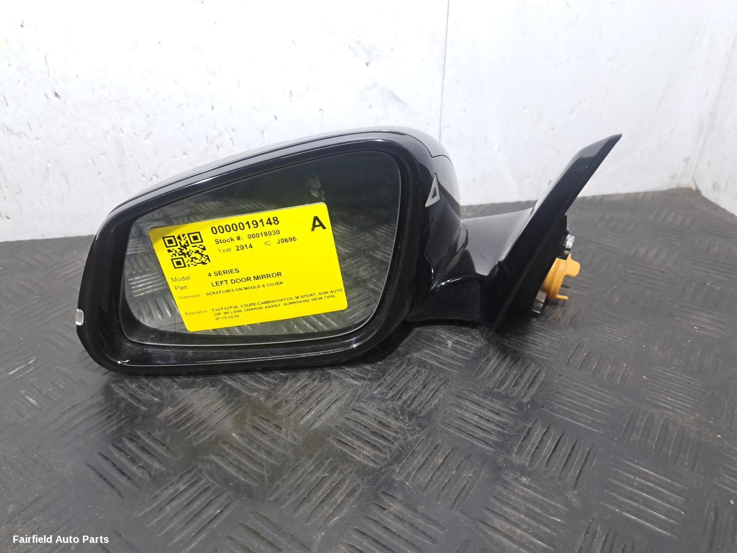 2013-2020 Bmw 4 Series Left Door Mirror