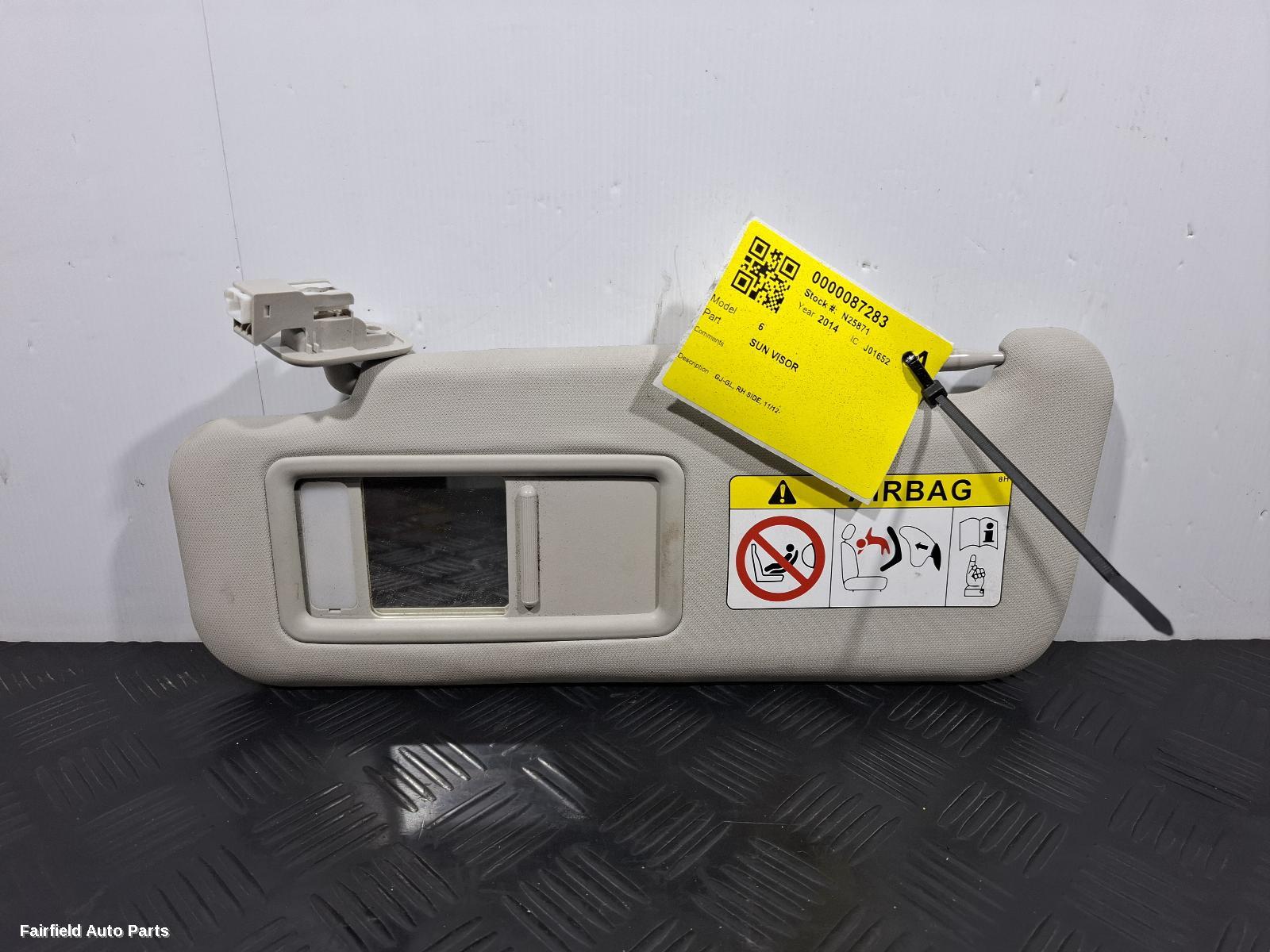 2012-2024 Mazda 6 Sunvisor