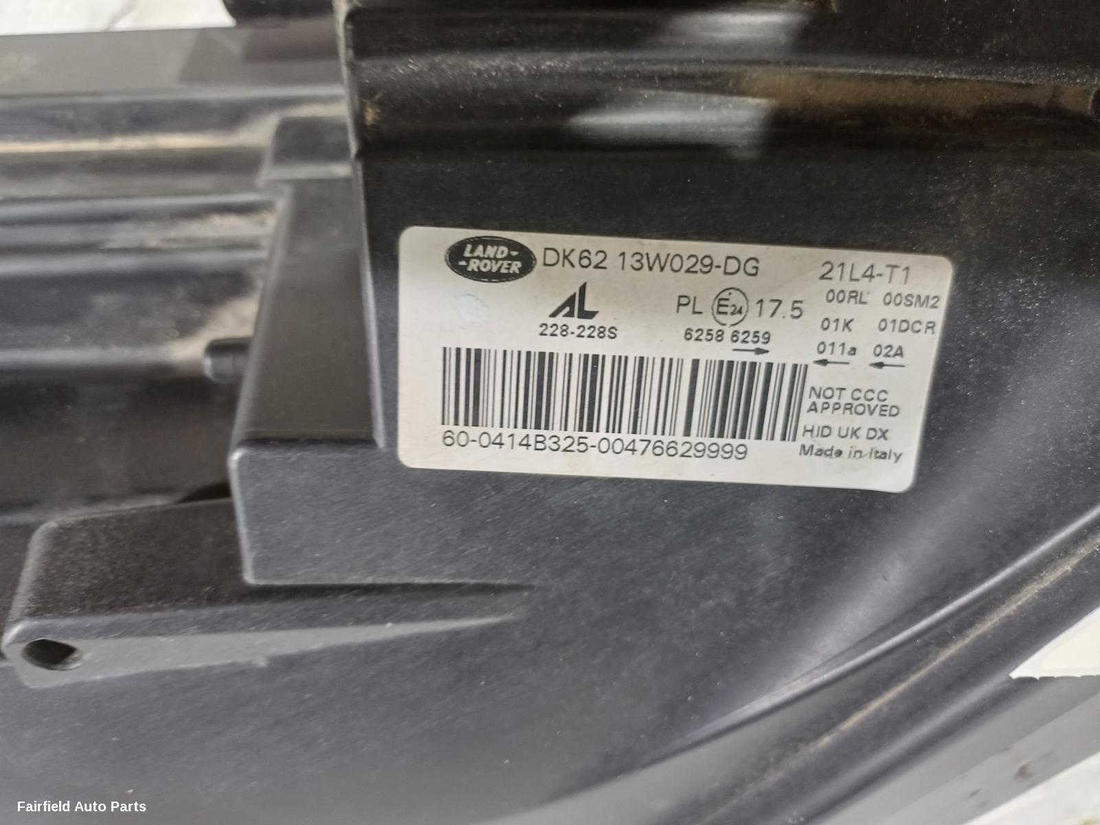 2013-2017 Land Rover Rangerover Sport Right Headlamp