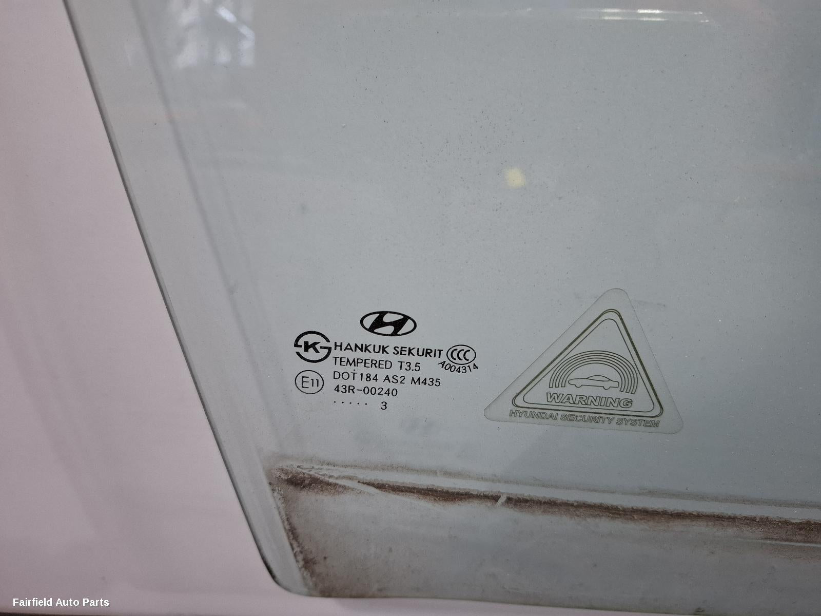 2011-2018 Hyundai Veloster Right Front Door Window
