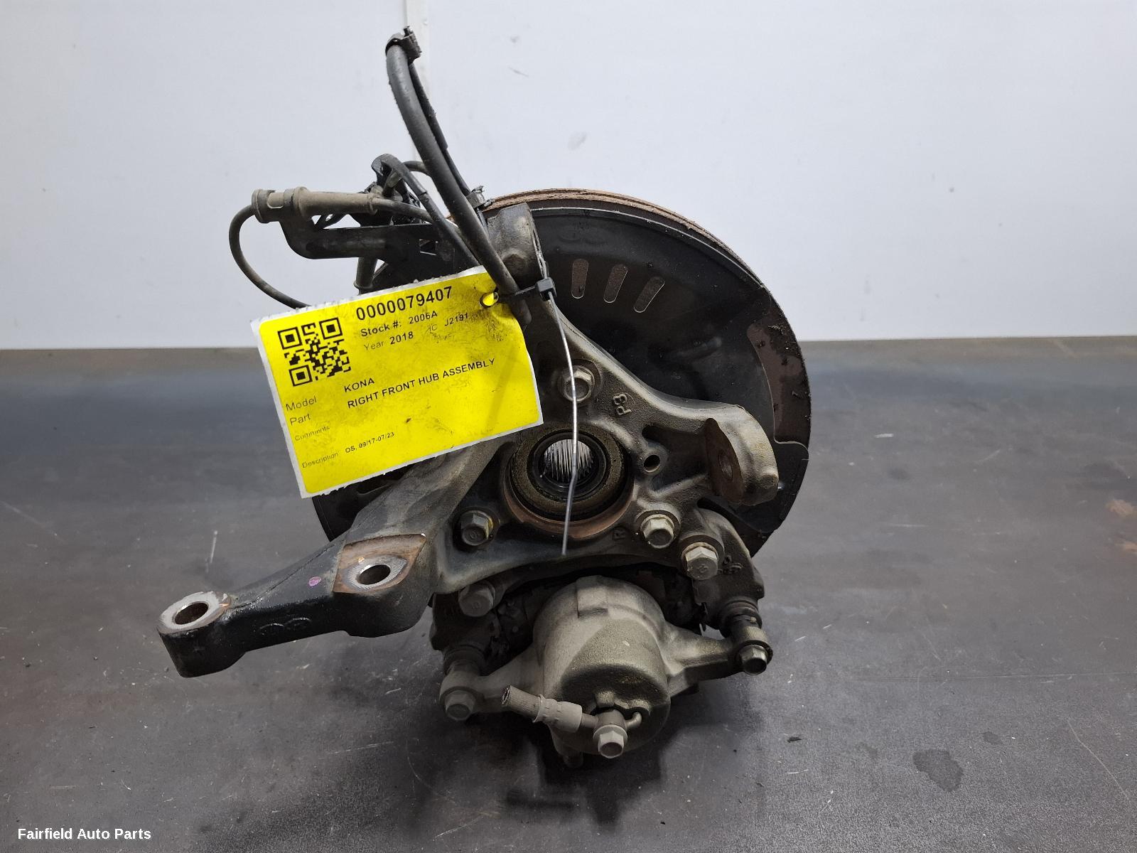 2017-2023 Hyundai Kona Right Front Hub Assembly