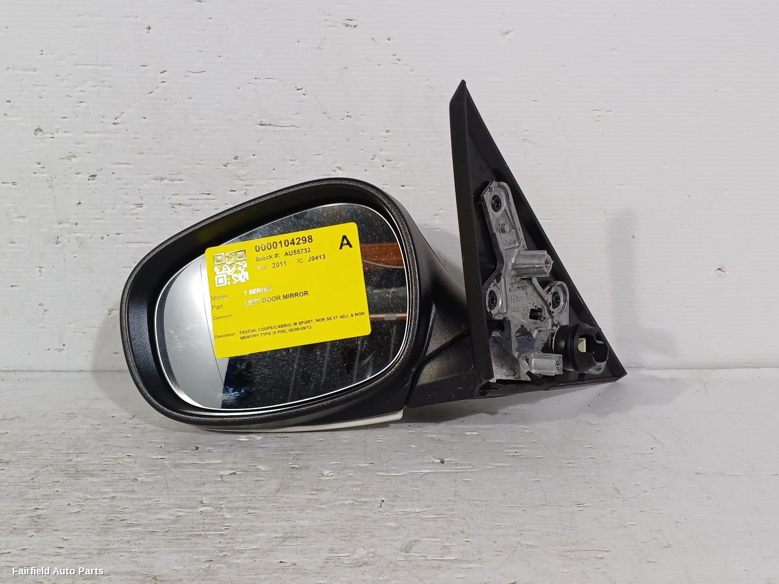 2009-2013 Bmw 1 Series Left Door Mirror