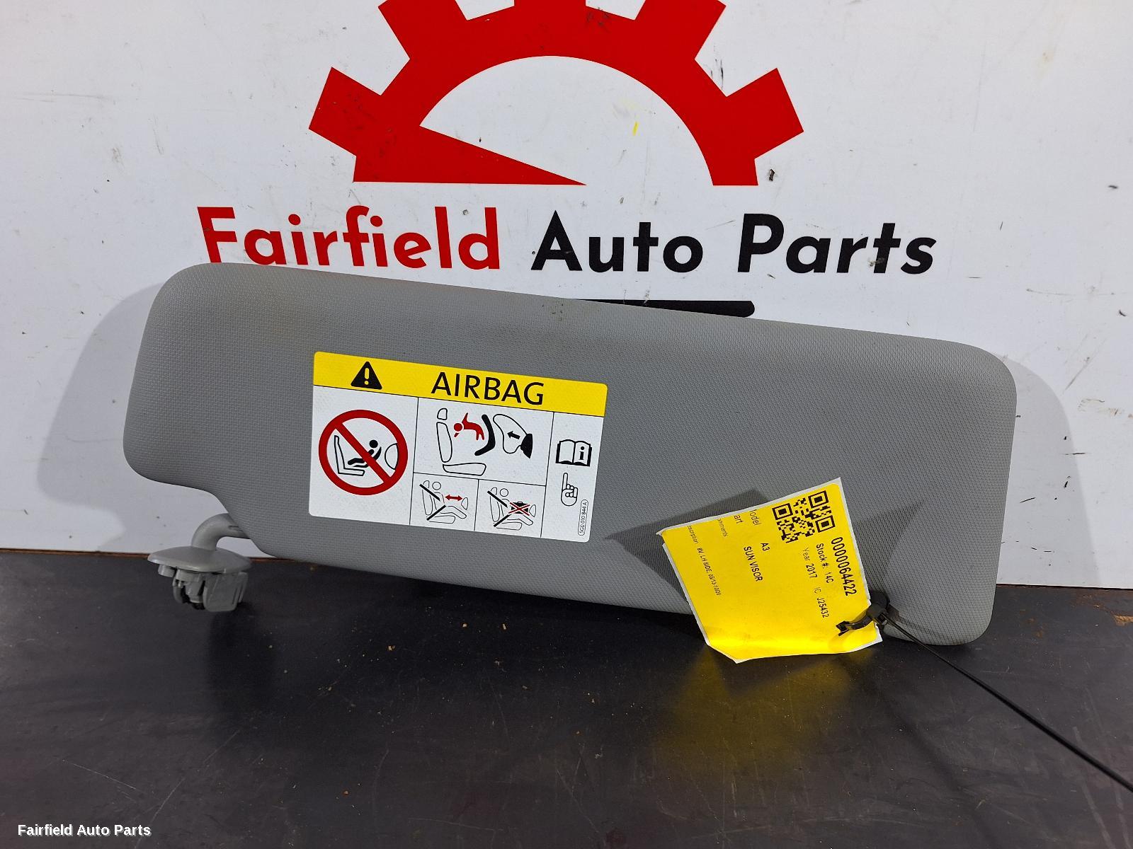 2013-2020 Audi A3 Sunvisor