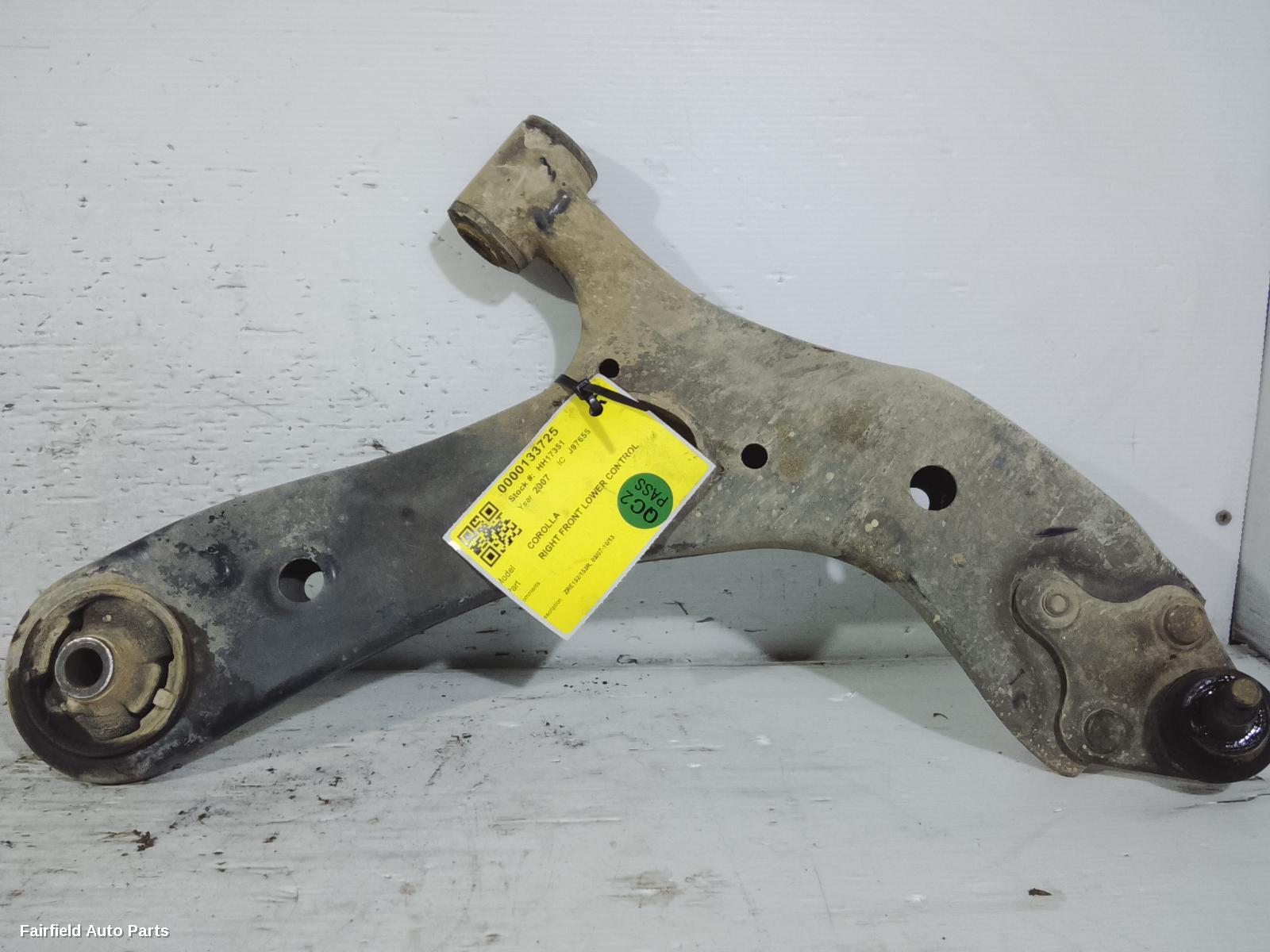 2007-2013 Toyota Corolla Right Front Lower Control Arm