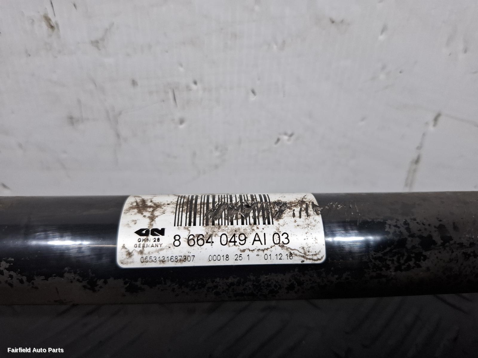2017-2023 Bmw 5 Series Left Driveshaft