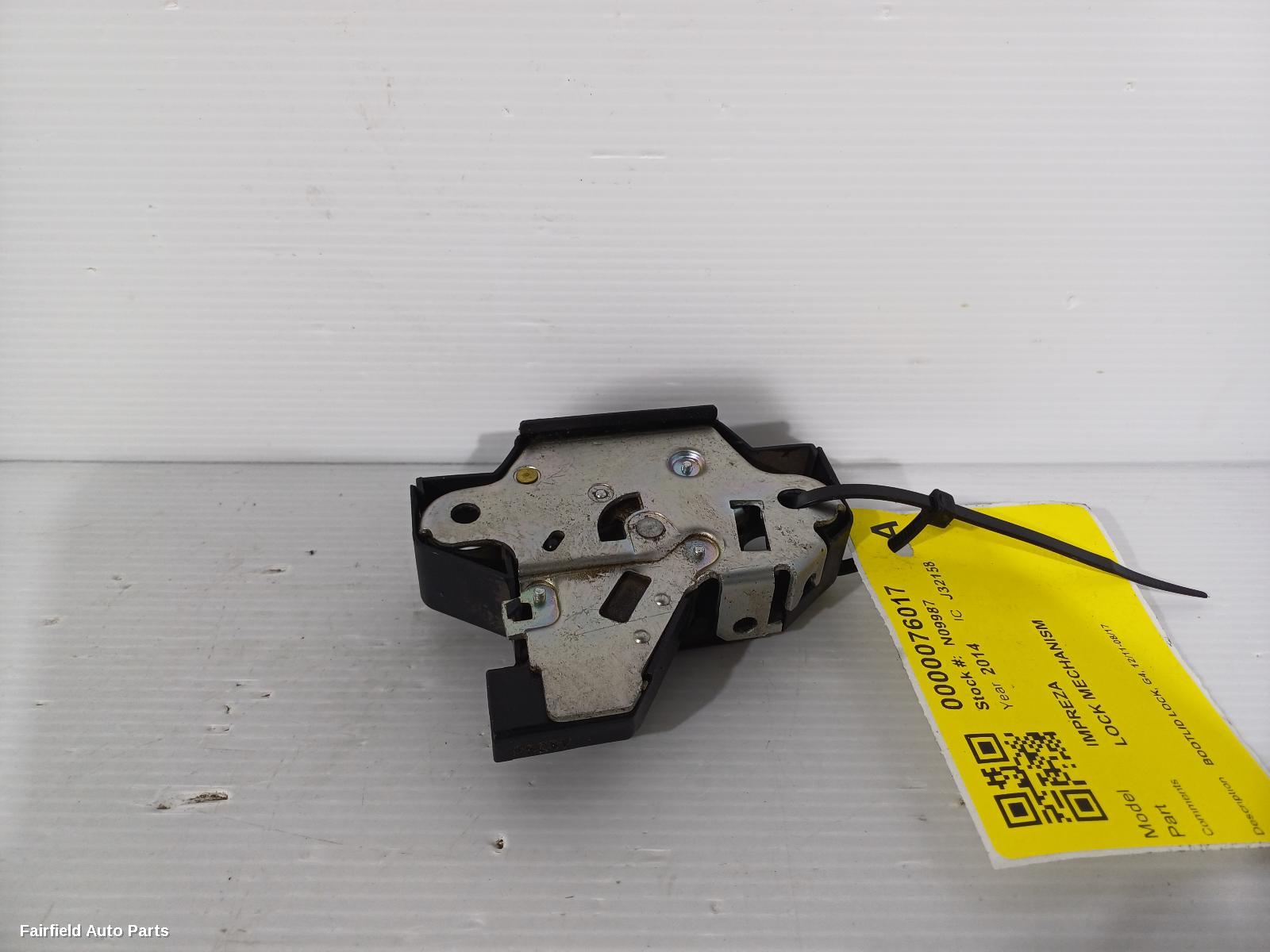 2011-2017 Subaru Impreza Door Boot Gate Lock