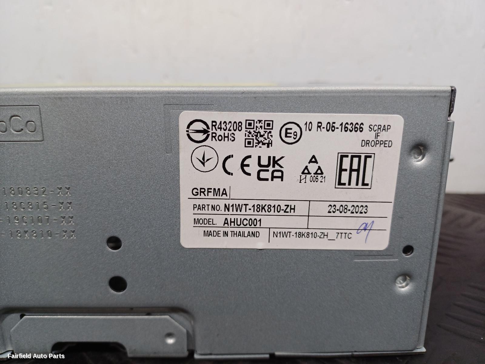 2022-2026 Ford Ranger Radio Cd Dvd Sat Tv