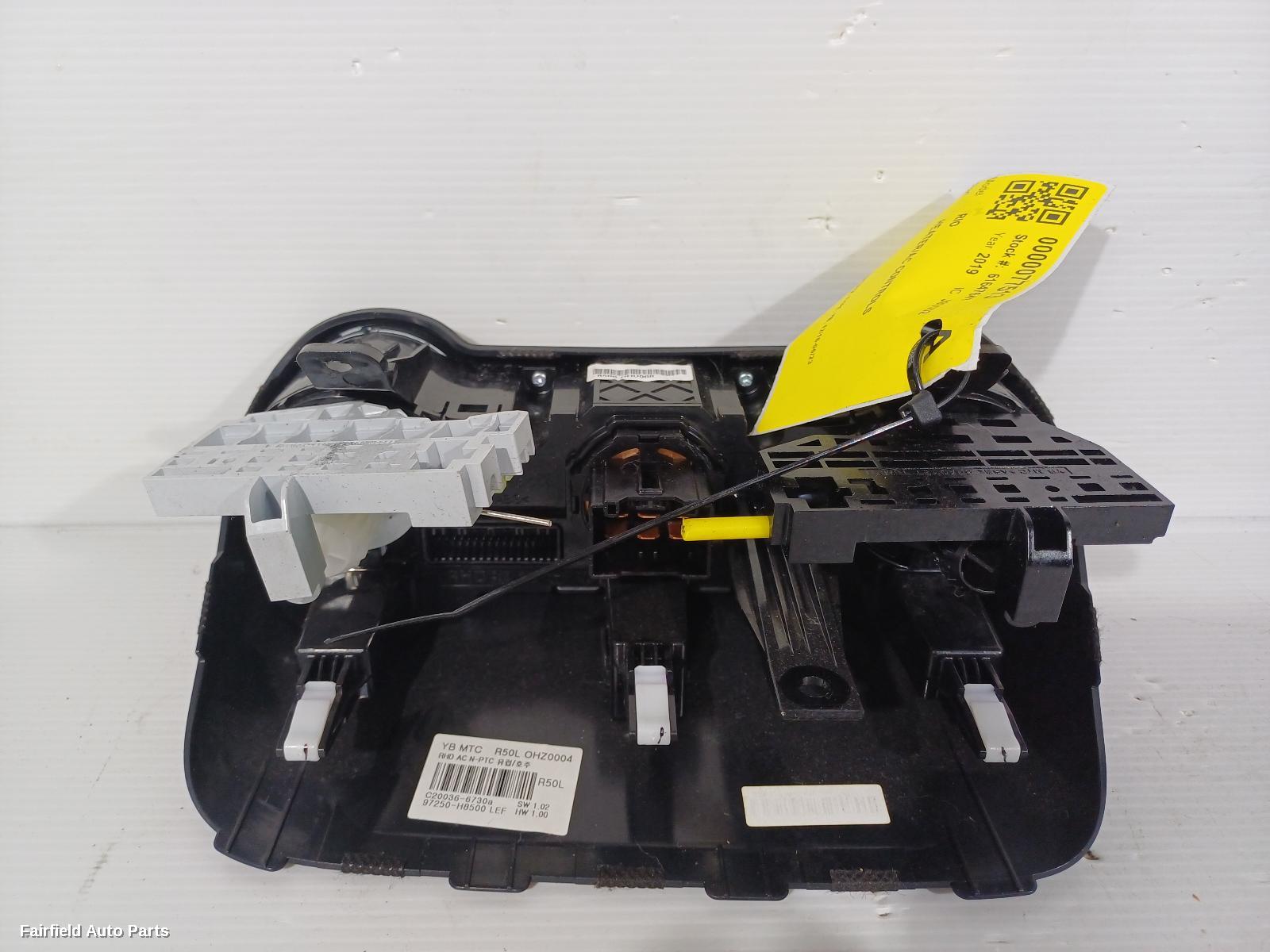 2016-2023 Kia Rio Heater Ac Controls