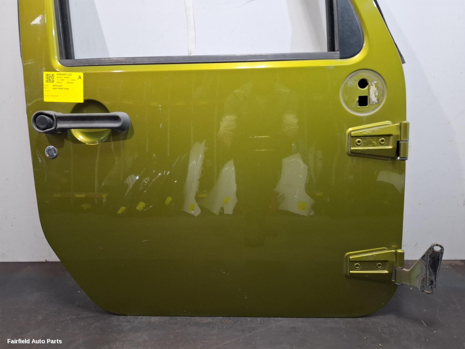 2007-2011 Jeep Wrangler Right Front Door