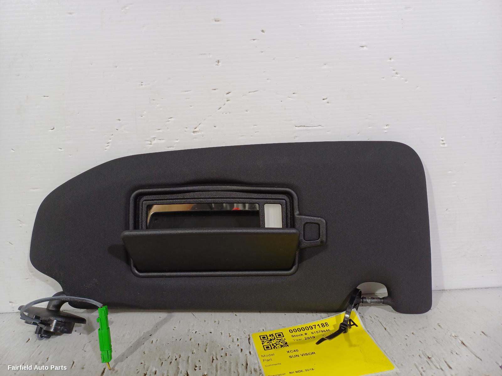 2018-2025 Volvo Xc40 Sunvisor
