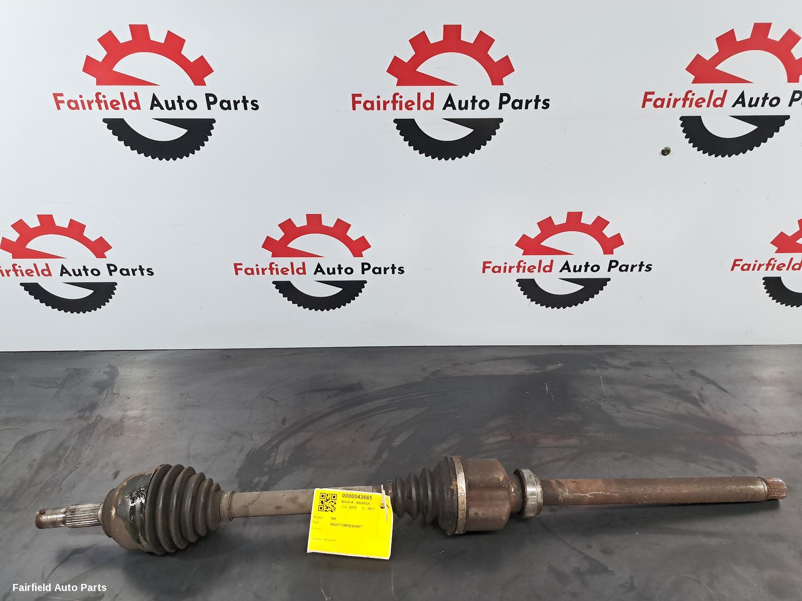 2011-2017 Peugeot 508 Right Driveshaft