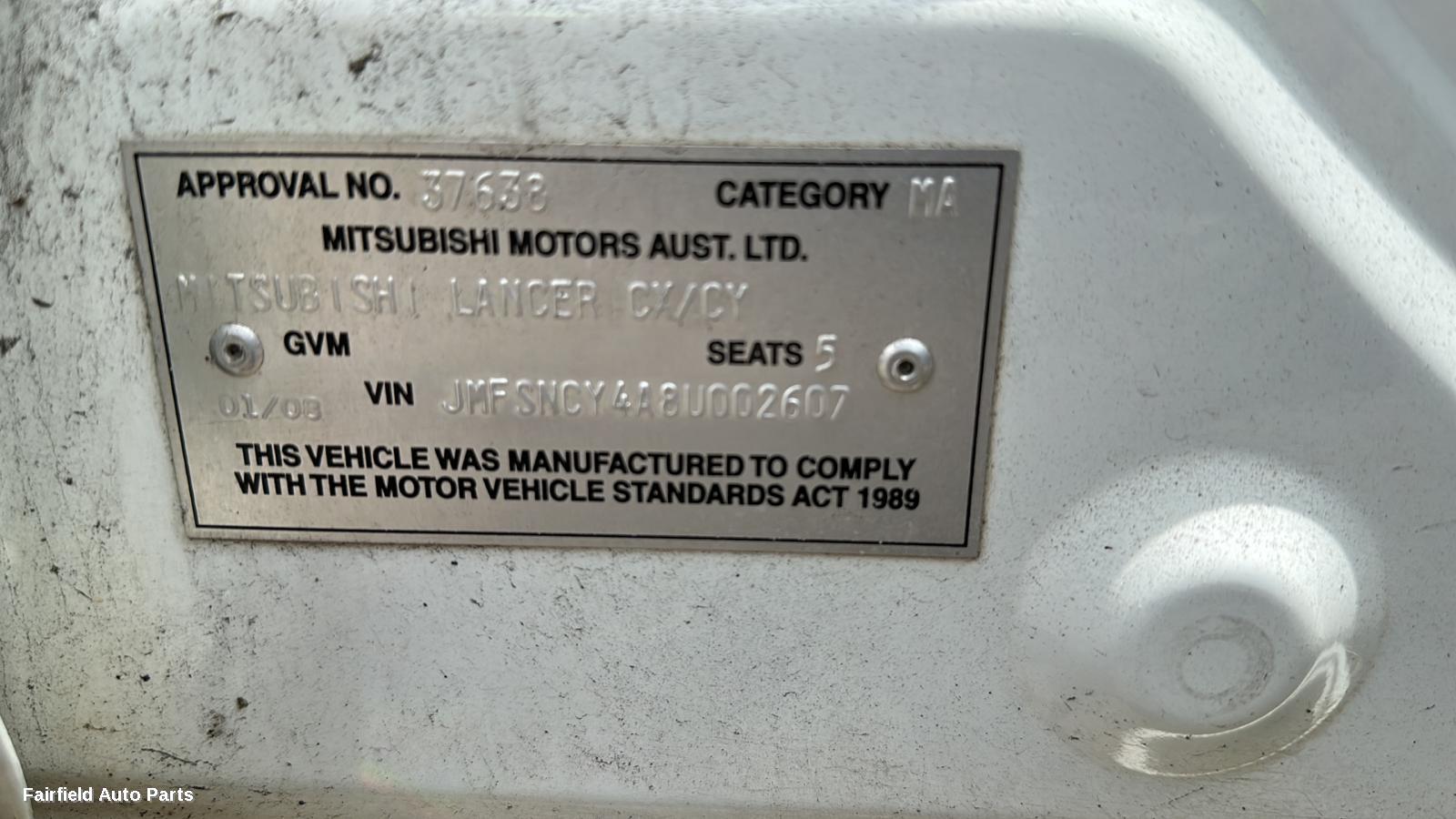 2007-2014 Mitsubishi Lancer Right Door Mirror