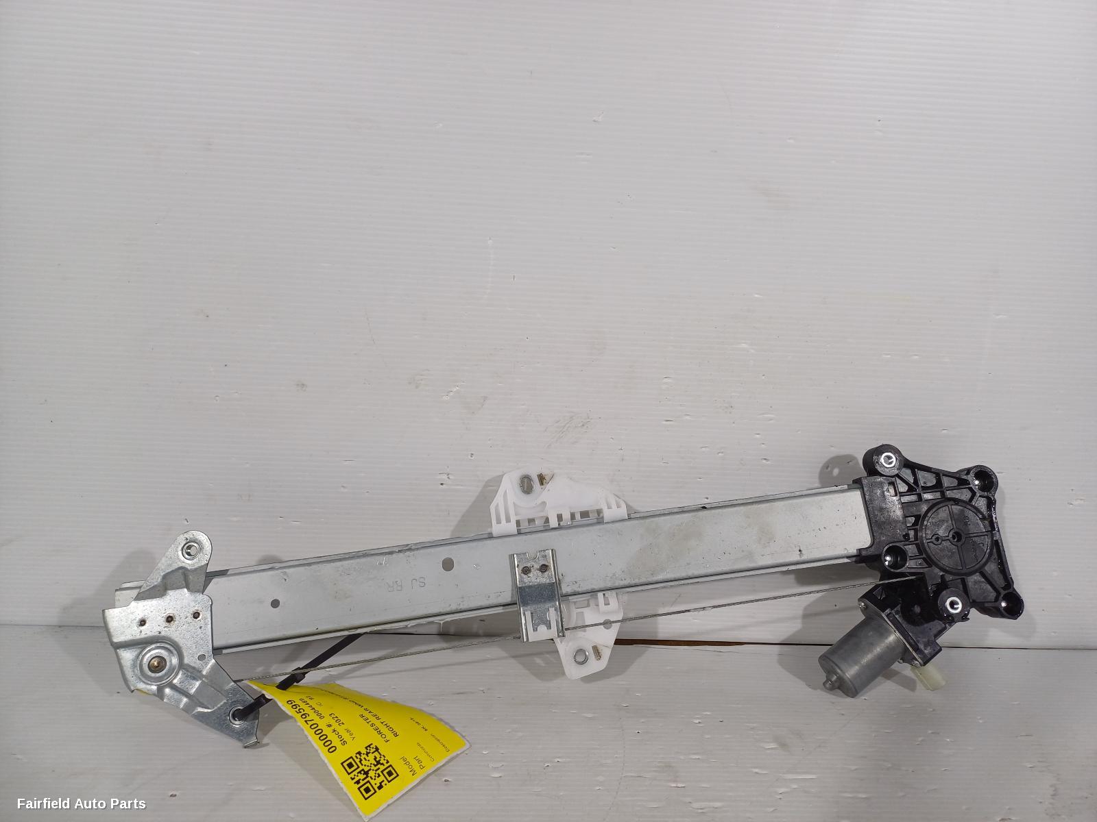 2018-2024 Subaru Forester Right Rear Wnd Reg Motor